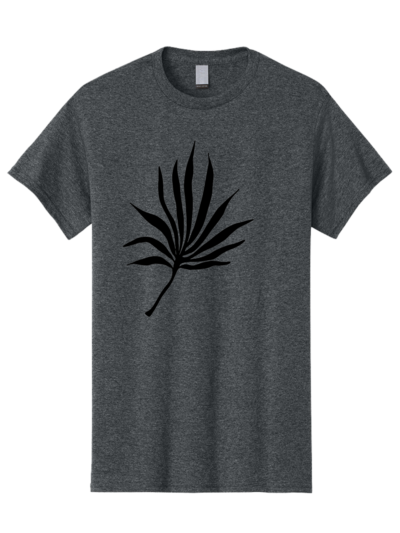 Cannabis-Leaf-3 Men'S Graphic Tee, 100% Cotton, Comfortable Casual Summer Wear, Machine Washable, Cannabis Leaf, Marijuana Leaf, Black Silhouette, Plant Illustration, Leafy Graphic, Cannabis Symbol, Weed Icon, Simple Design, Minimalist Art, -  Aaa408