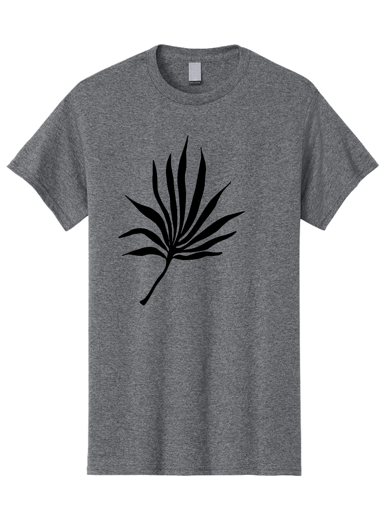 Cannabis-Leaf-3 Men'S Graphic Tee, 100% Cotton, Comfortable Casual Summer Wear, Machine Washable, Cannabis Leaf, Marijuana Leaf, Black Silhouette, Plant Illustration, Leafy Graphic, Cannabis Symbol, Weed Icon, Simple Design, Minimalist Art, -  Aaa408