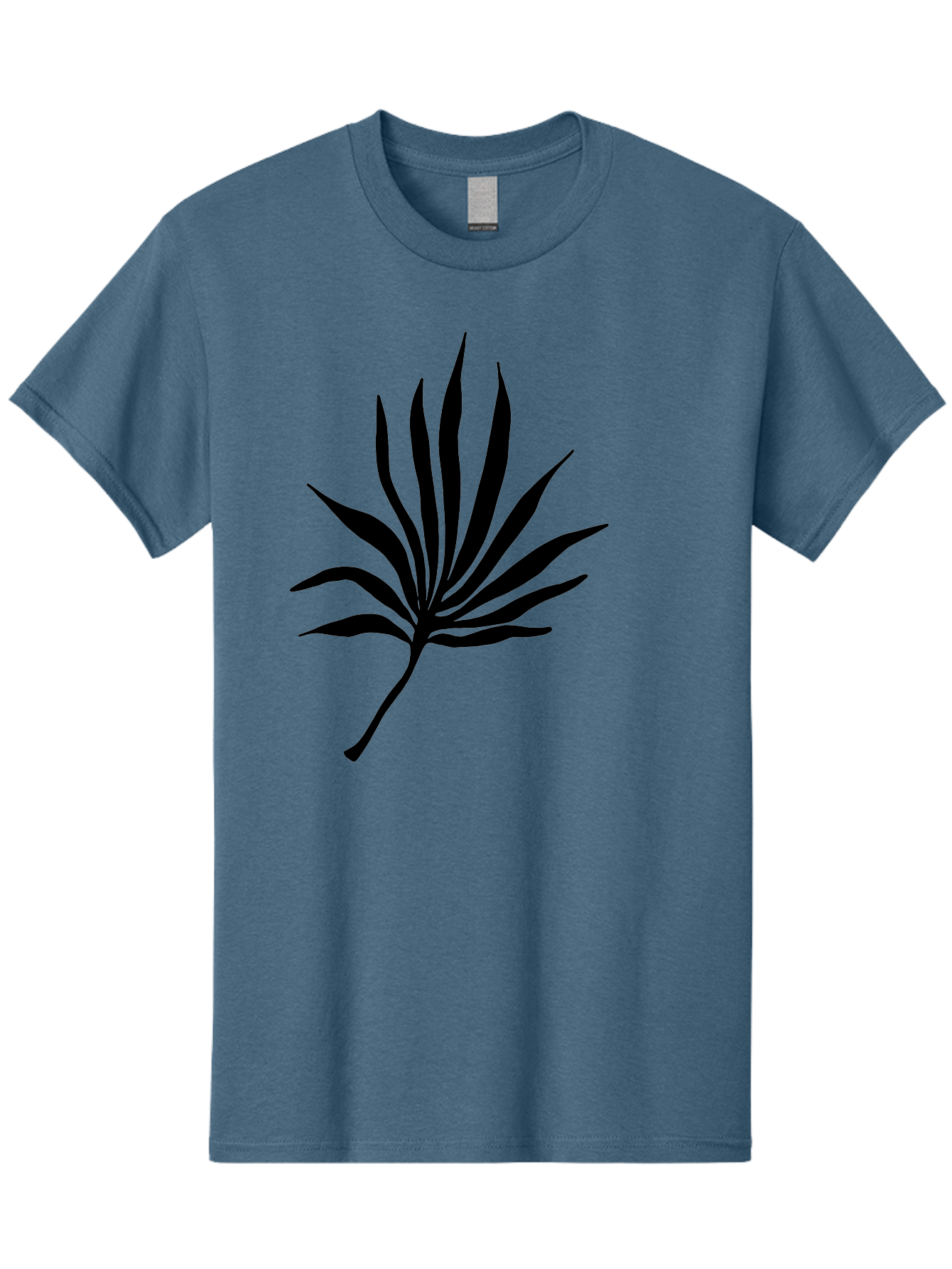 Cannabis-Leaf-3 Men'S Graphic Tee, 100% Cotton, Comfortable Casual Summer Wear, Machine Washable, Cannabis Leaf, Marijuana Leaf, Black Silhouette, Plant Illustration, Leafy Graphic, Cannabis Symbol, Weed Icon, Simple Design, Minimalist Art, -  Aaa408