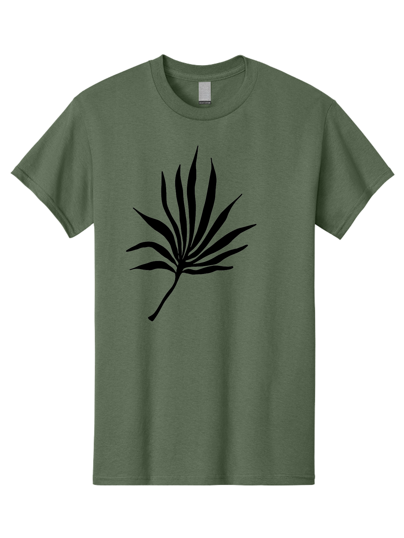 Cannabis-Leaf-3 Men'S Graphic Tee, 100% Cotton, Comfortable Casual Summer Wear, Machine Washable, Cannabis Leaf, Marijuana Leaf, Black Silhouette, Plant Illustration, Leafy Graphic, Cannabis Symbol, Weed Icon, Simple Design, Minimalist Art, -  Aaa408