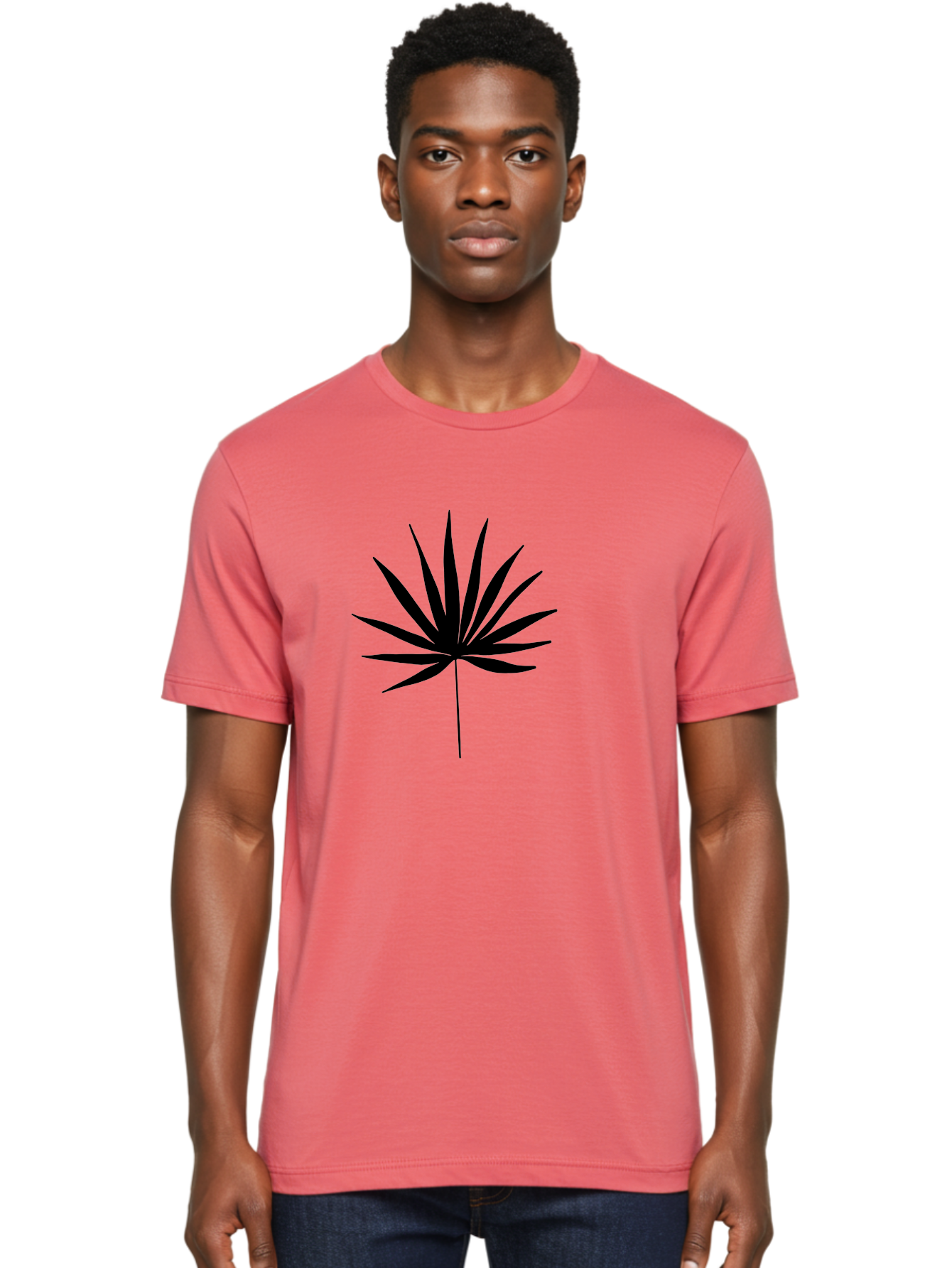 Cannabis-Leaf-4 Men'S Graphic Tee, 100% Cotton, Comfortable Casual Summer Wear, Machine Washable, Cannabis Leaf Silhouette, Marijuana Leaf Icon, Black Cannabis Symbol, Leafy Graphic Design, Cannabis Culture, Pot Leaf Artwork, -  Aaa409