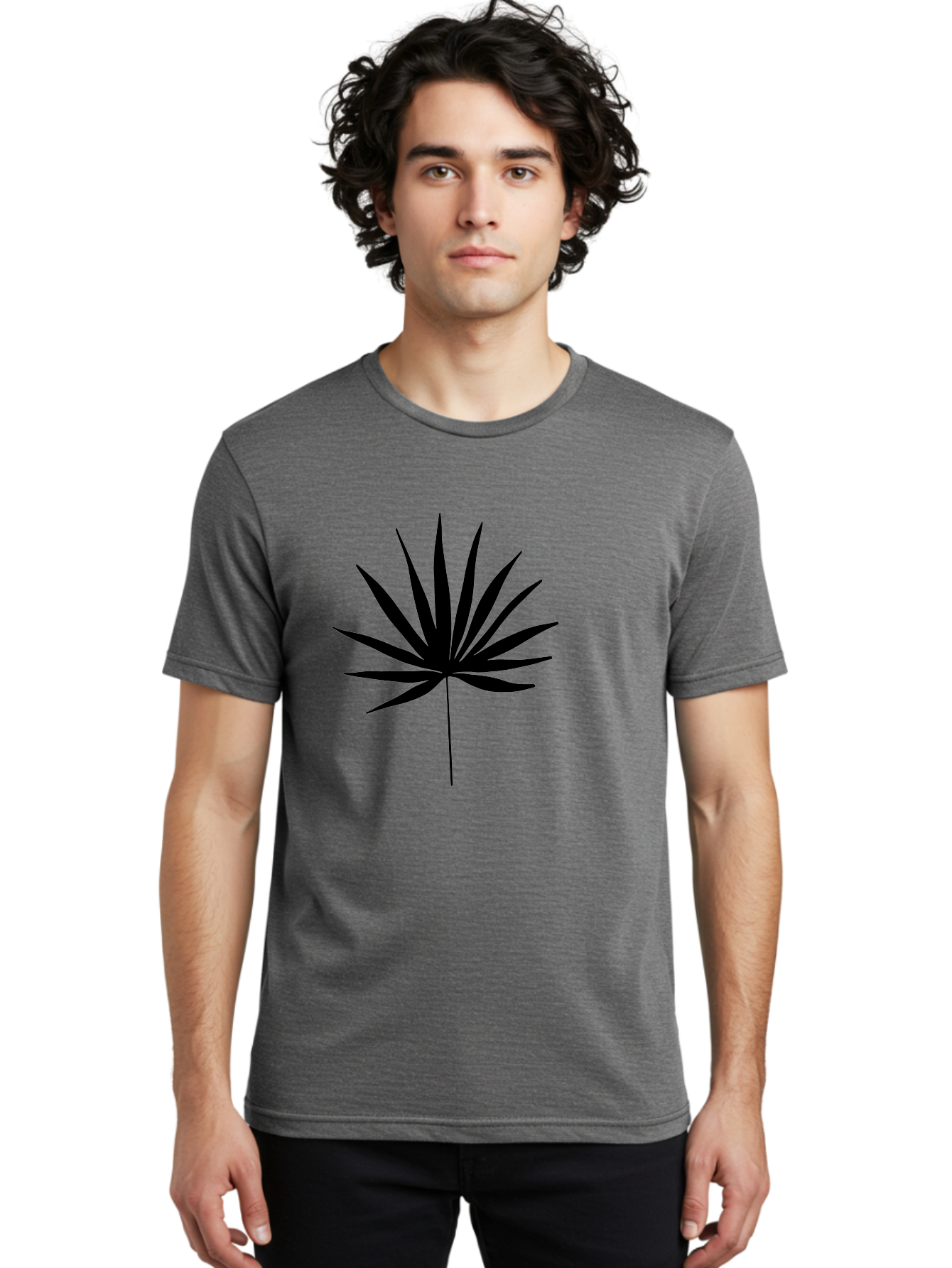 Cannabis-Leaf-4 Men'S Graphic Tee, 100% Cotton, Comfortable Casual Summer Wear, Machine Washable, Cannabis Leaf Silhouette, Marijuana Leaf Icon, Black Cannabis Symbol, Leafy Graphic Design, Cannabis Culture, Pot Leaf Artwork, -  Aaa409