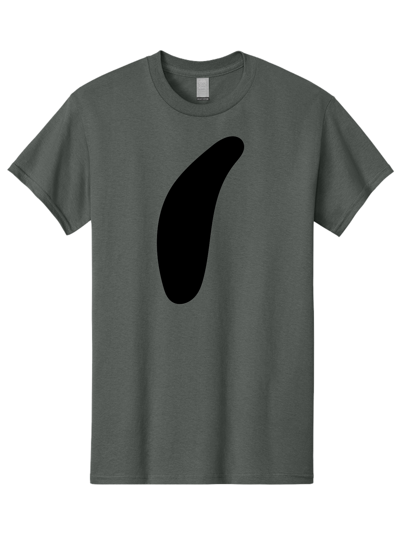 Comma Men'S Graphic Tee, 100% Cotton, Comfortable Casual Summer Wear, Machine Washable, Black Comma, Punctuation Mark, Minimalist Design, Simple Shape, Bold Typography, Modern Graphic -  Aaa416