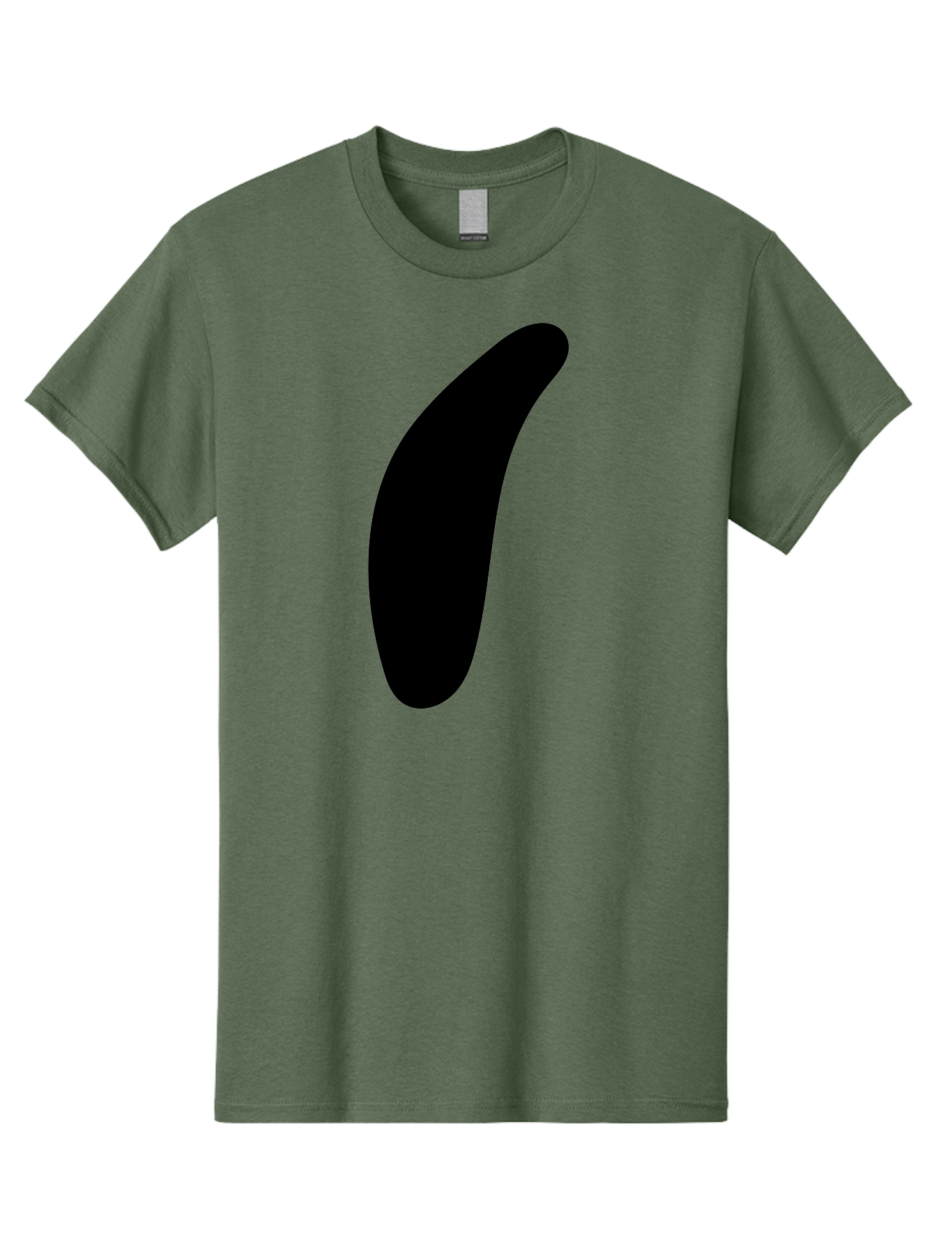 Comma Men'S Graphic Tee, 100% Cotton, Comfortable Casual Summer Wear, Machine Washable, Black Comma, Punctuation Mark, Minimalist Design, Simple Shape, Bold Typography, Modern Graphic -  Aaa416