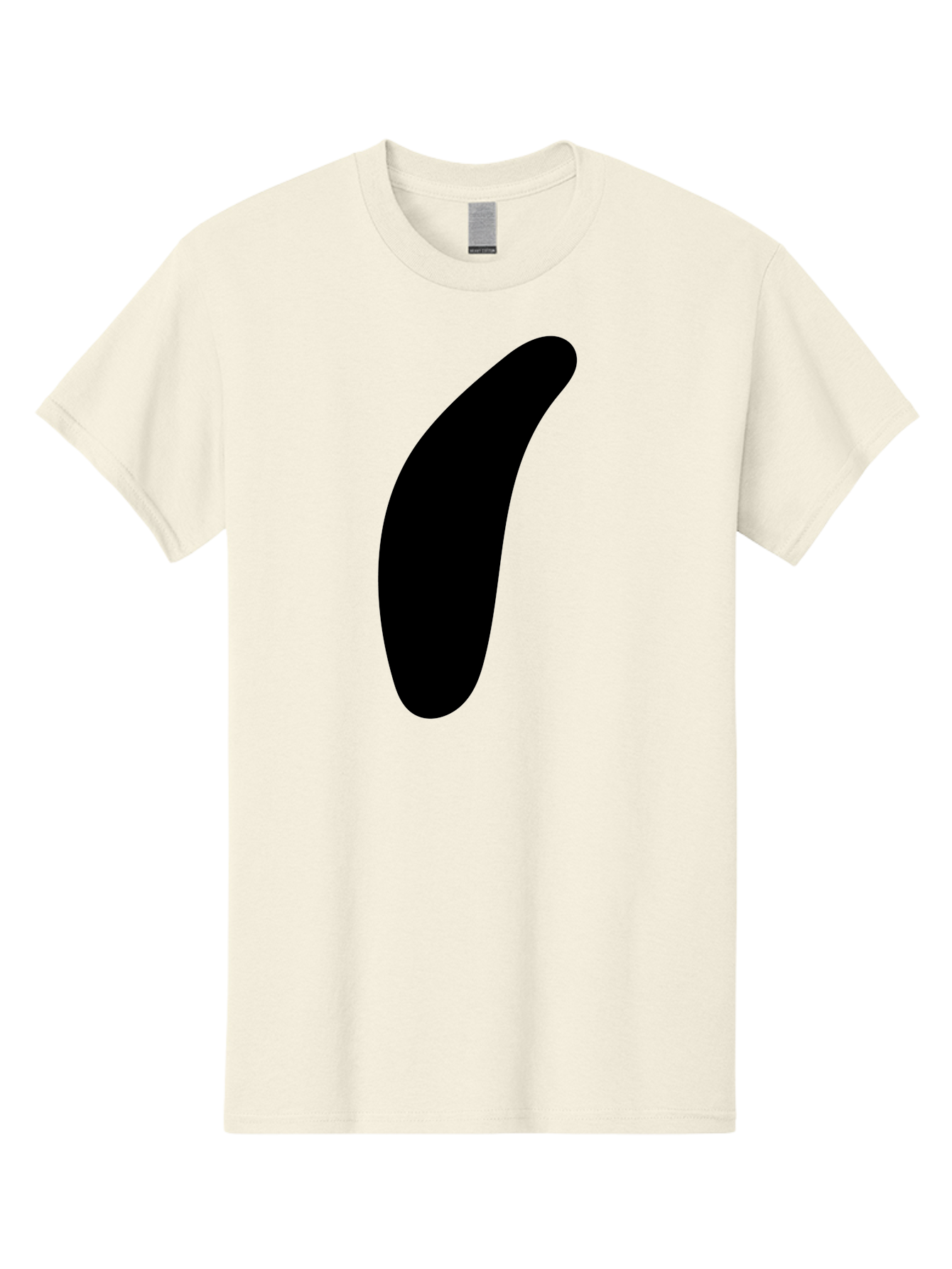 Comma Men'S Graphic Tee, 100% Cotton, Comfortable Casual Summer Wear, Machine Washable, Black Comma, Punctuation Mark, Minimalist Design, Simple Shape, Bold Typography, Modern Graphic -  Aaa416