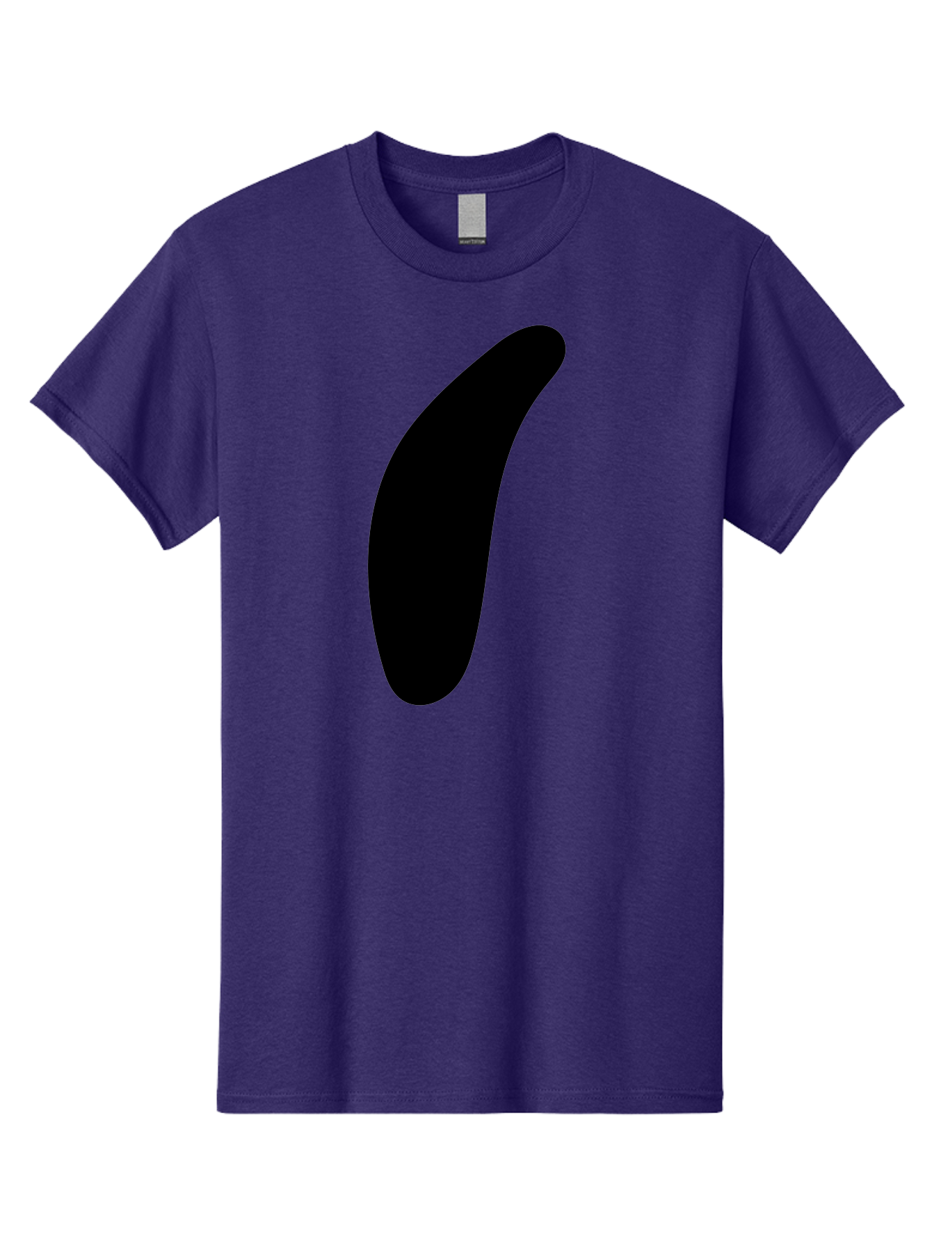 Comma Men'S Graphic Tee, 100% Cotton, Comfortable Casual Summer Wear, Machine Washable, Black Comma, Punctuation Mark, Minimalist Design, Simple Shape, Bold Typography, Modern Graphic -  Aaa416