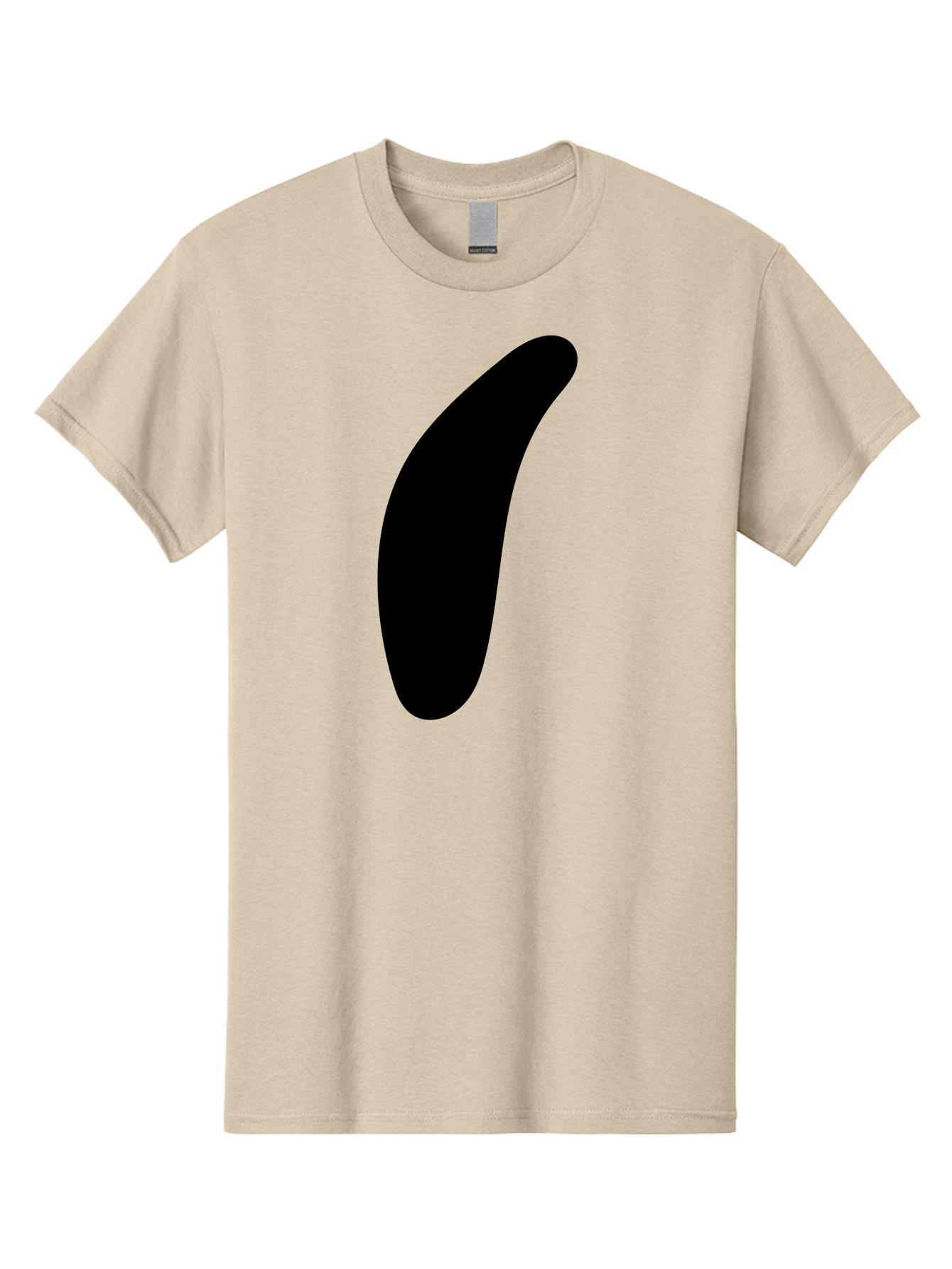 Comma Men'S Graphic Tee, 100% Cotton, Comfortable Casual Summer Wear, Machine Washable, Black Comma, Punctuation Mark, Minimalist Design, Simple Shape, Bold Typography, Modern Graphic -  Aaa416