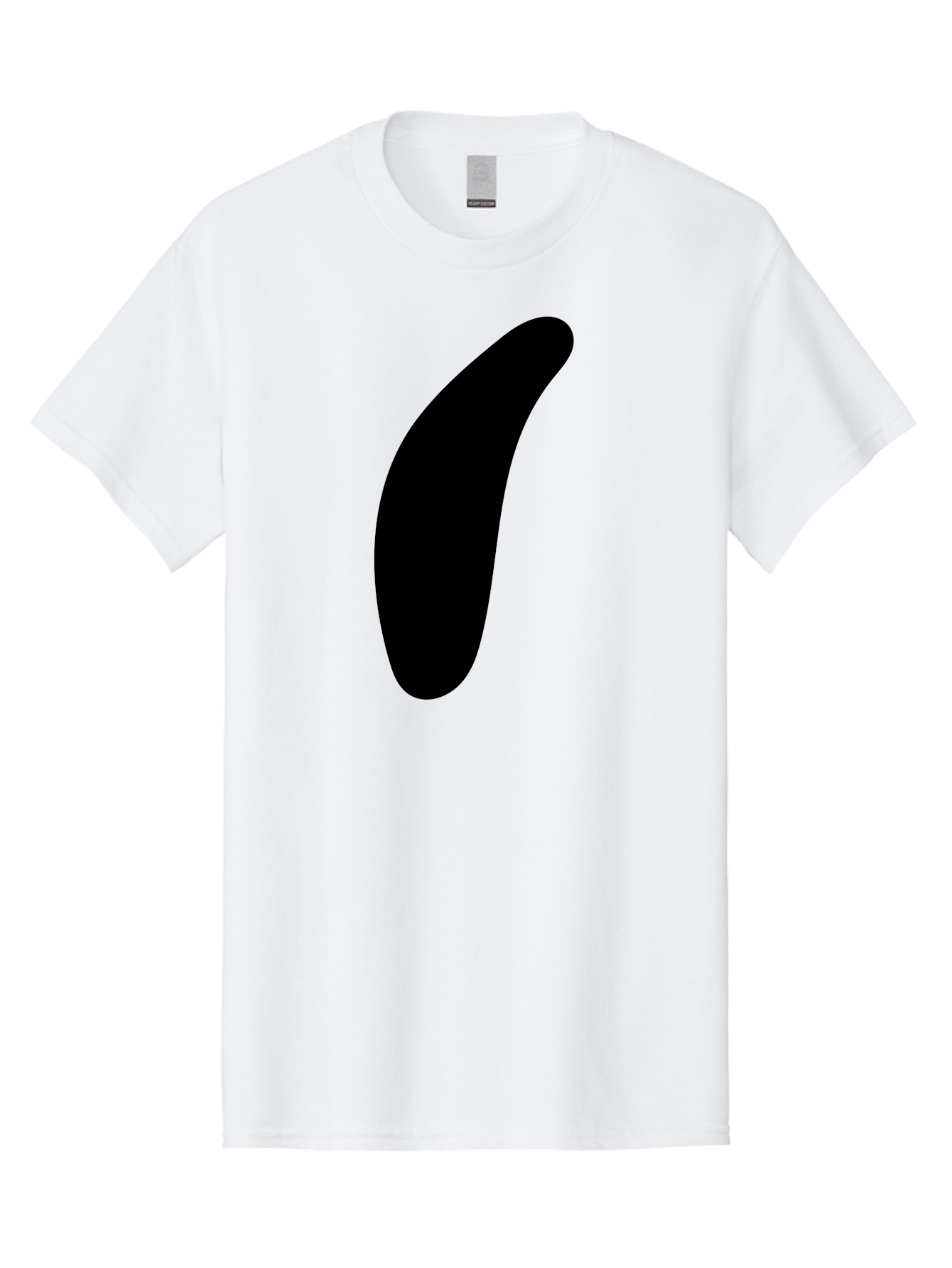 Comma Men'S Graphic Tee, 100% Cotton, Comfortable Casual Summer Wear, Machine Washable, Black Comma, Punctuation Mark, Minimalist Design, Simple Shape, Bold Typography, Modern Graphic -  Aaa416