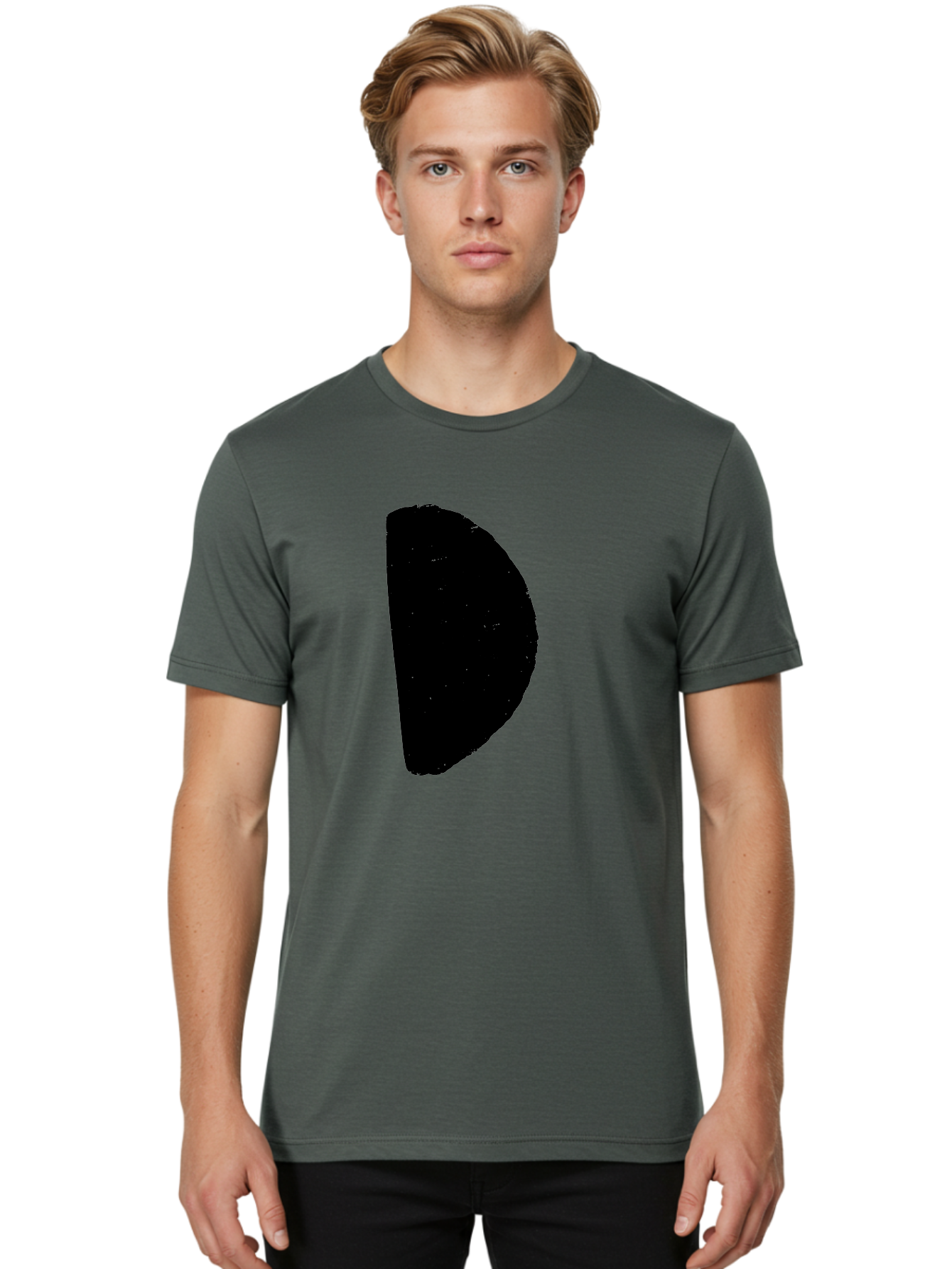 Crescent-Shape Men'S Graphic Tee, 100% Cotton, Comfortable Casual Summer Wear, Machine Washable, Pacman Character, Video Game Icon, Retro Gaming, Classic Arcade, Pixel Art, Gaming Culture, Nostalgia -  Aaa418