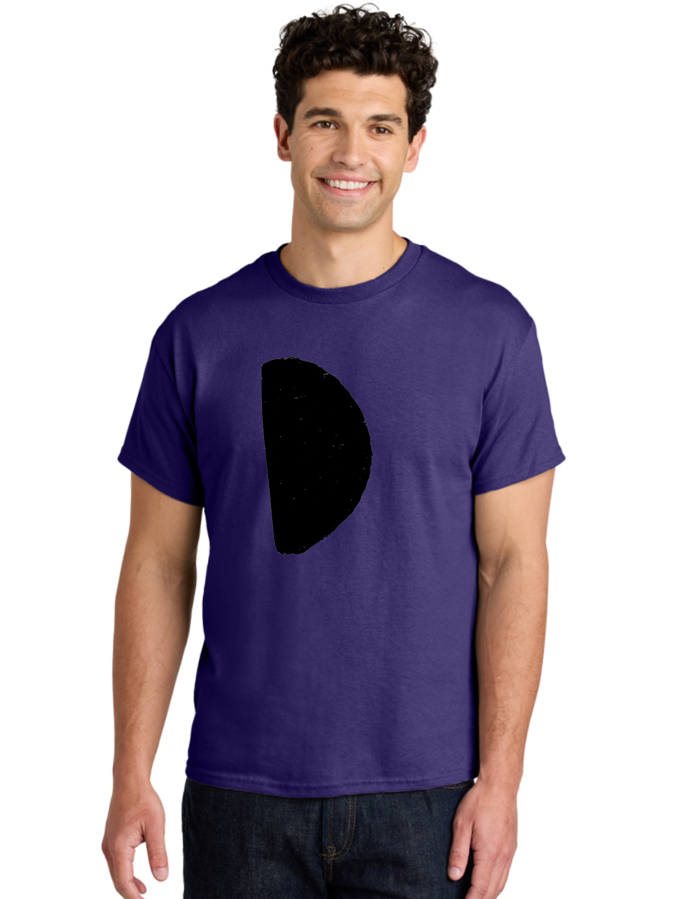 Crescent-Shape Men'S Graphic Tee, 100% Cotton, Comfortable Casual Summer Wear, Machine Washable, Pacman Character, Video Game Icon, Retro Gaming, Classic Arcade, Pixel Art, Gaming Culture, Nostalgia -  Aaa418