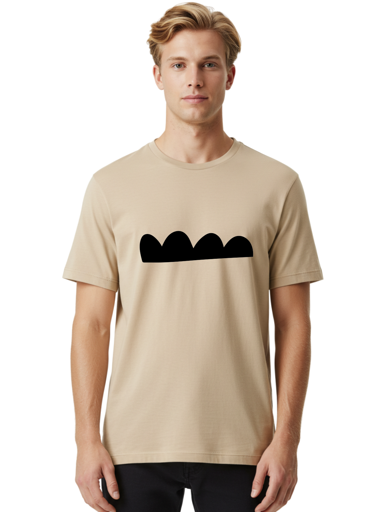 Crowns Men'S Graphic Tee, 100% Cotton, Comfortable Casual Summer Wear, Machine Washable, Black Crown Silhouette, Regal Symbol, Monarch Emblem, Royal Crest, Majestic Design, Elegant Simplicity -  Aaa420