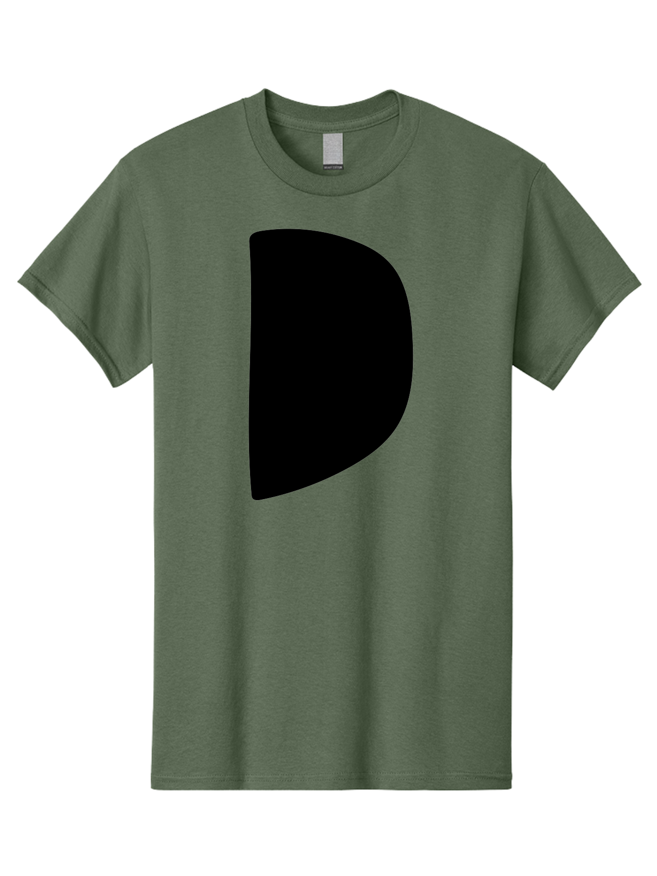 D Men'S Graphic Tee, 100% Cotton, Comfortable Casual Summer Wear, Machine Washable, Modern Typography, Bold Font, Minimalist Design, Sleek Lettering, Simple Shapes, Graphic Design Elements, Abstract Art, Black And Green Color Scheme -  Aaa421