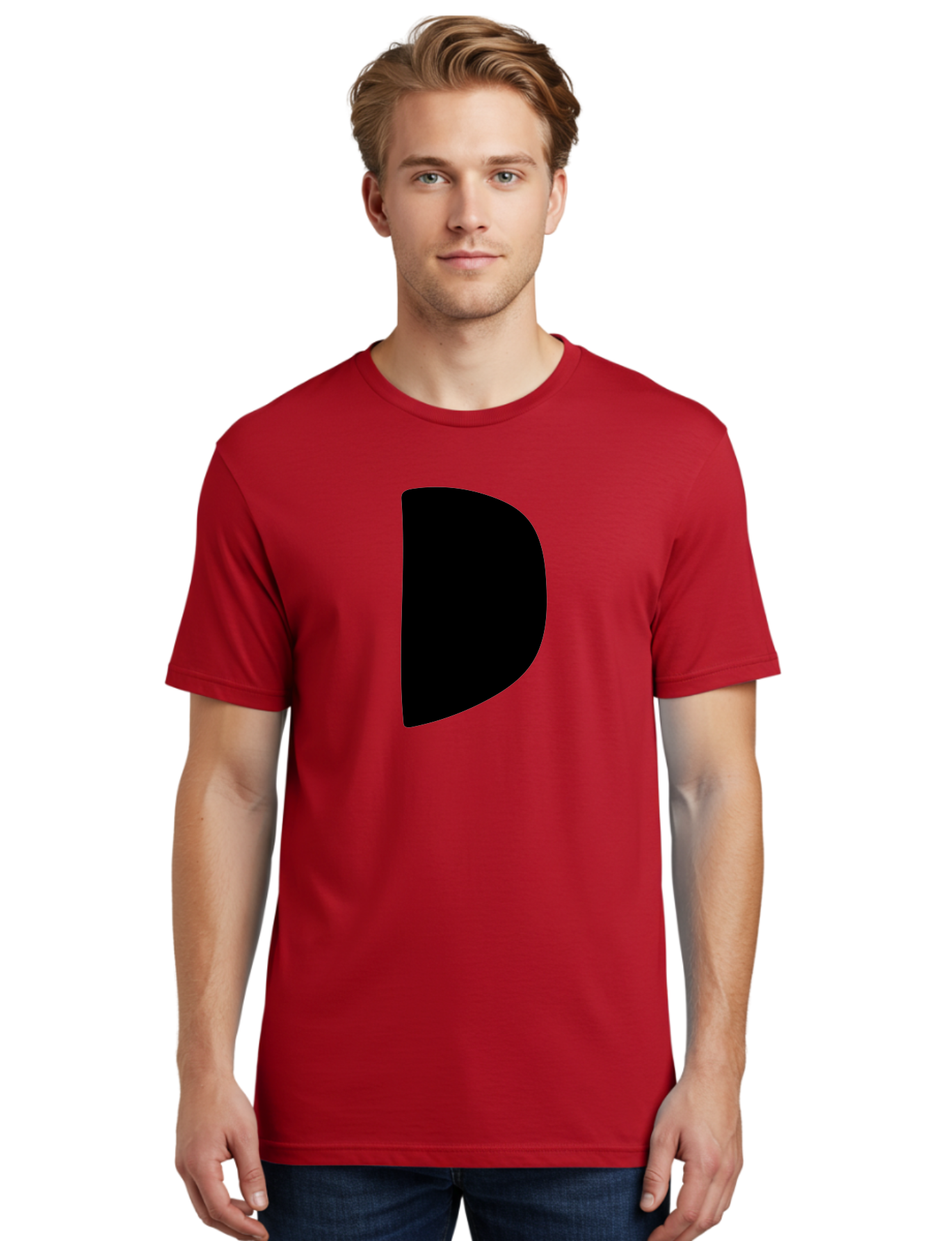 D Men'S Graphic Tee, 100% Cotton, Comfortable Casual Summer Wear, Machine Washable, Modern Typography, Bold Font, Minimalist Design, Sleek Lettering, Simple Shapes, Graphic Design Elements, Abstract Art, Black And Green Color Scheme -  Aaa421