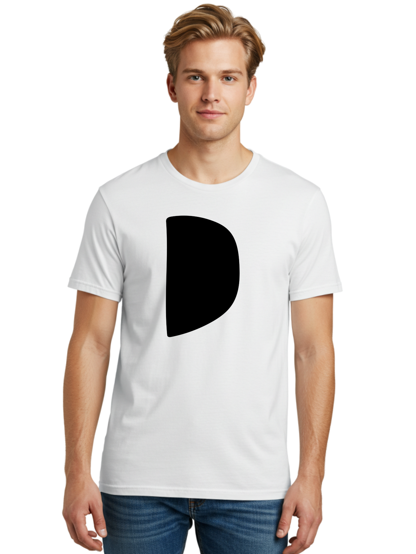 D Men'S Graphic Tee, 100% Cotton, Comfortable Casual Summer Wear, Machine Washable, Modern Typography, Bold Font, Minimalist Design, Sleek Lettering, Simple Shapes, Graphic Design Elements, Abstract Art, Black And Green Color Scheme -  Aaa421