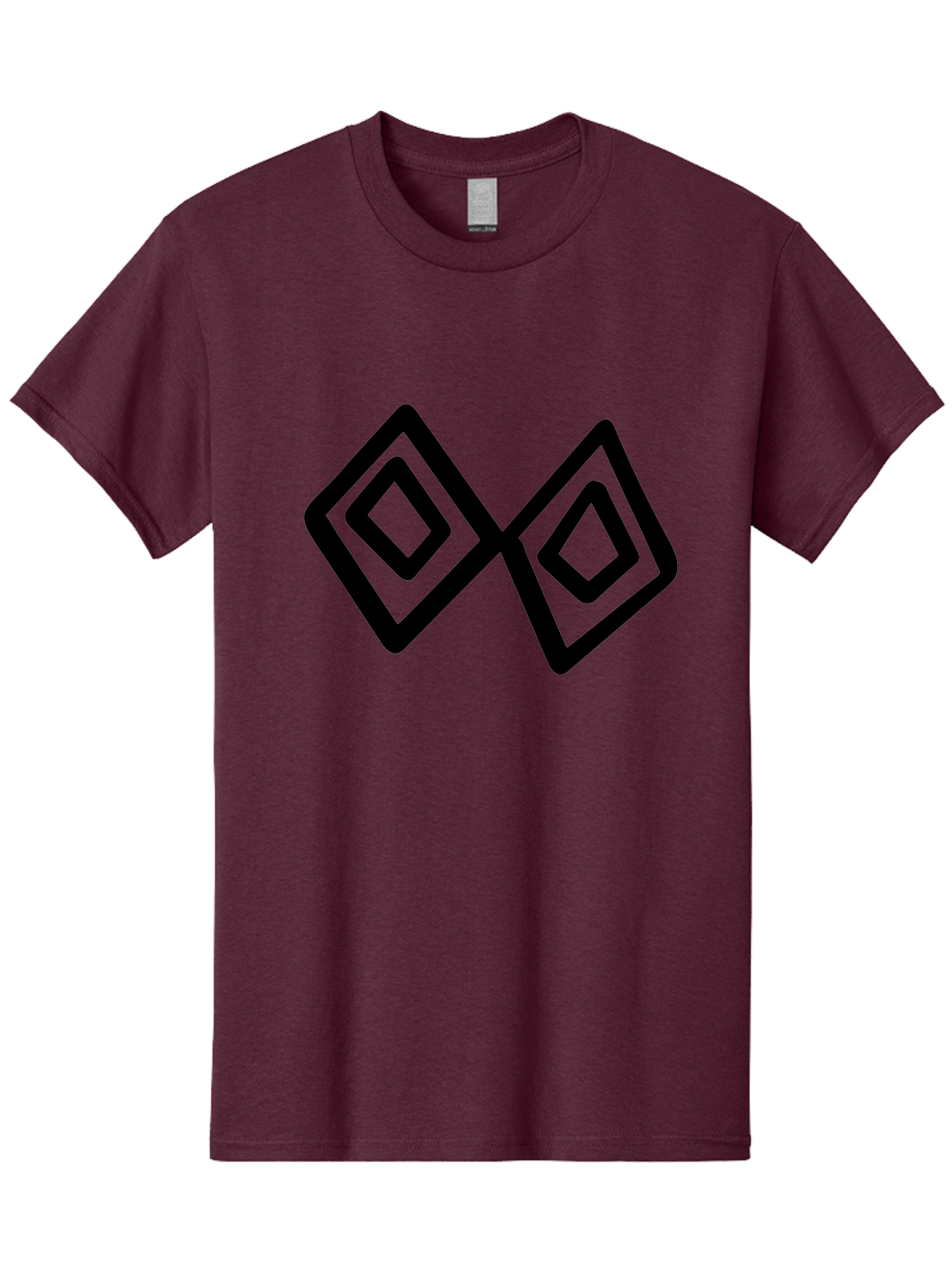 Diamond-Shapes Men'S Graphic Tee, 100% Cotton, Comfortable Casual Summer Wear, Machine Washable, Diamond Shapes, Geometric Design, Black And Green, Logo Design, Modern Graphics, Abstract Art, Symmetrical Shapes, Minimalist Logo -  Aaa423