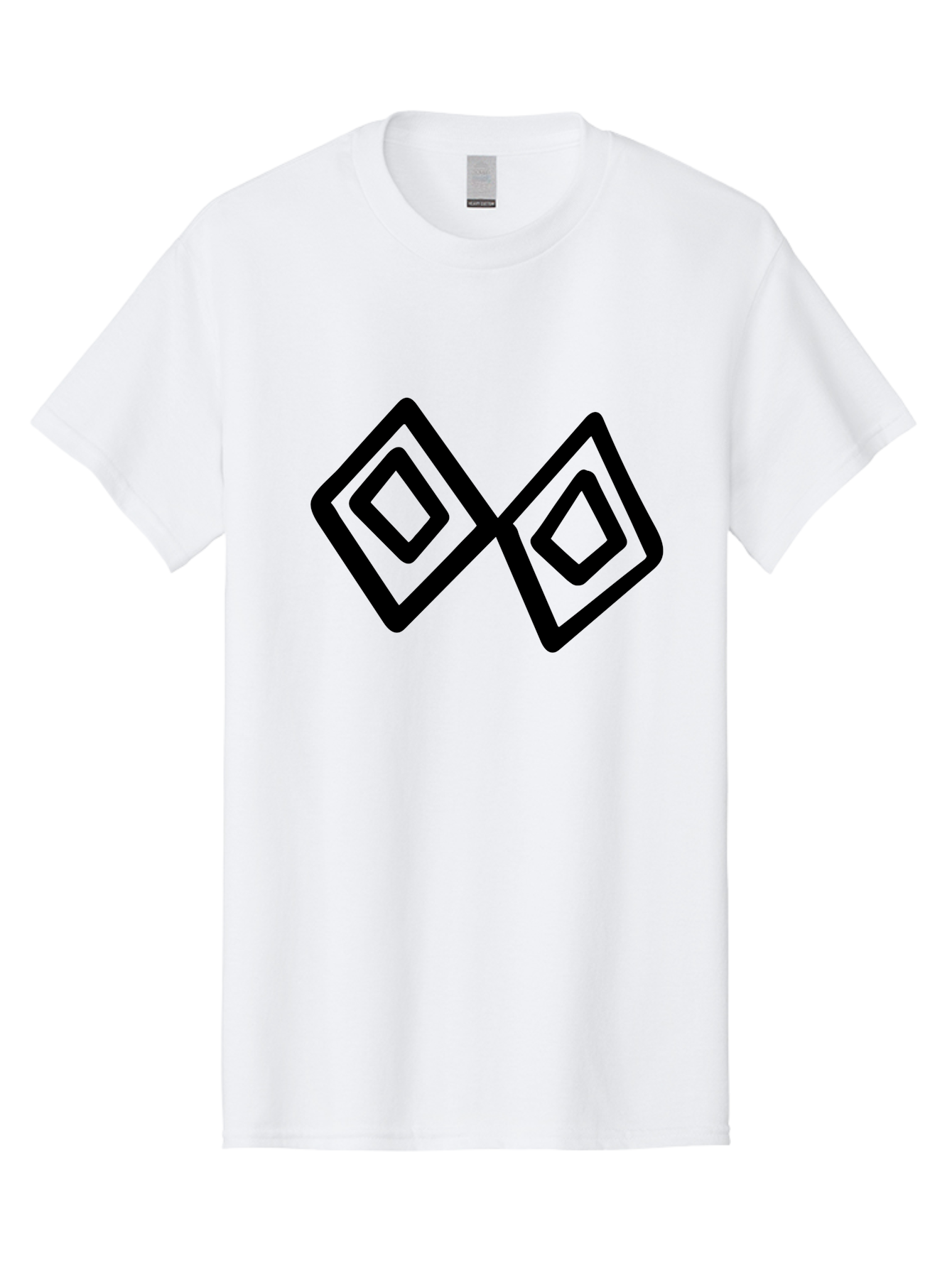 Diamond-Shapes Men'S Graphic Tee, 100% Cotton, Comfortable Casual Summer Wear, Machine Washable, Diamond Shapes, Geometric Design, Black And Green, Logo Design, Modern Graphics, Abstract Art, Symmetrical Shapes, Minimalist Logo -  Aaa423