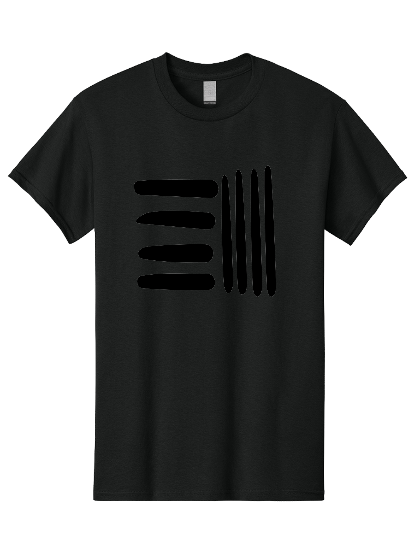 E Men'S Graphic Tee, 100% Cotton, Comfortable Casual Summer Wear, Machine Washable, Equals Sign, Mathematical Symbol, Black And Green, Graphic Design, Modern Art, Simple Shapes, Contrast Colors, Minimalist Style -  Aaa426