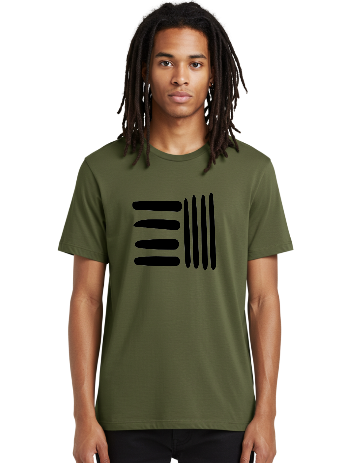 equals sign, mathematical symbol, black and green, graphic design, modern art, simple shapes, contrast colors, minimalist style