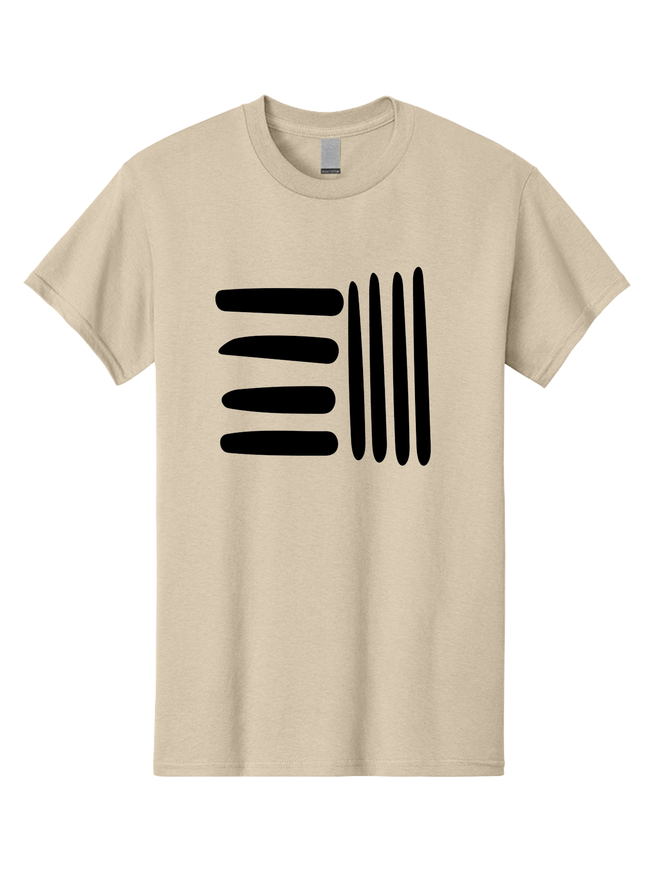 E Men'S Graphic Tee, 100% Cotton, Comfortable Casual Summer Wear, Machine Washable, Equals Sign, Mathematical Symbol, Black And Green, Graphic Design, Modern Art, Simple Shapes, Contrast Colors, Minimalist Style -  Aaa426