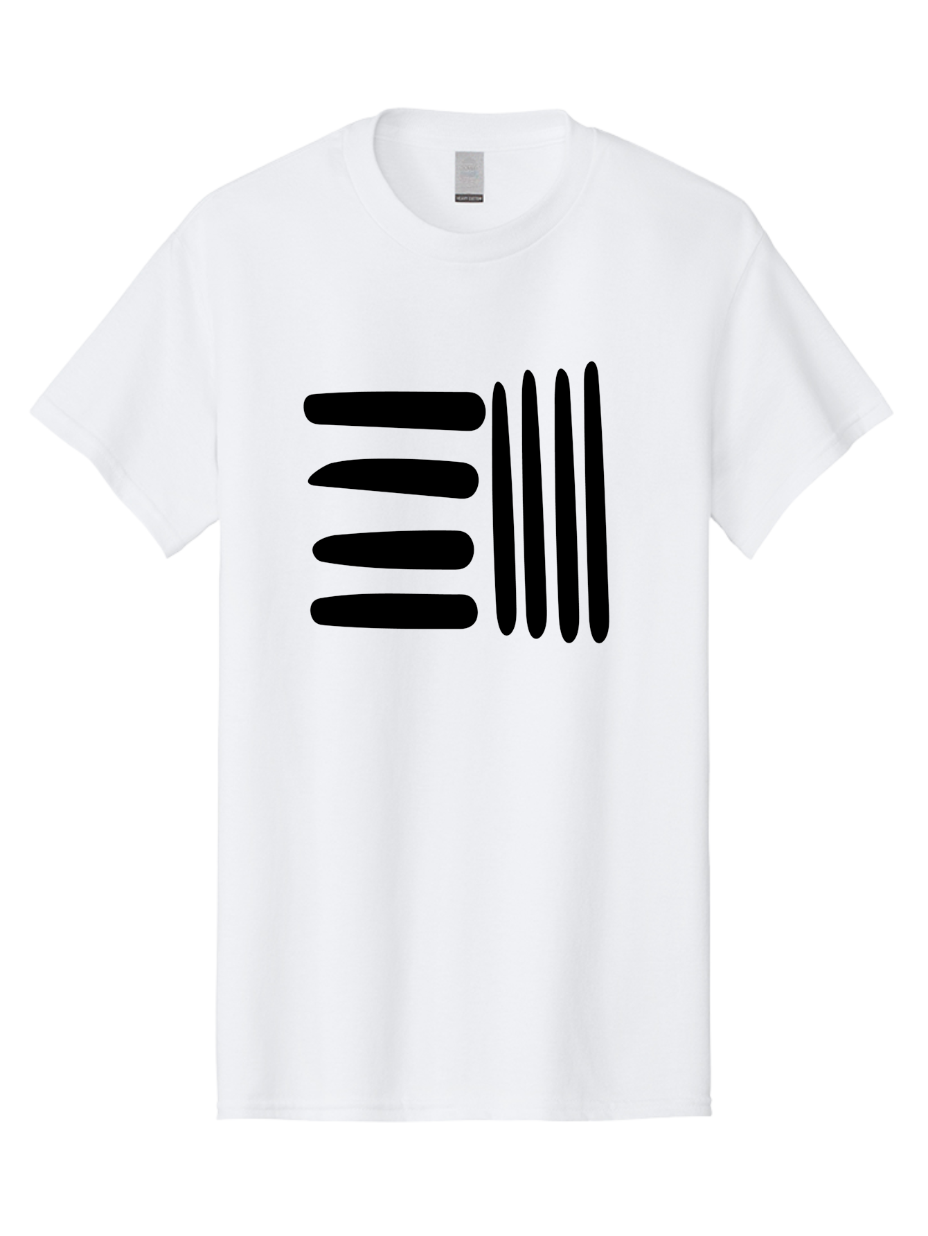 E Men'S Graphic Tee, 100% Cotton, Comfortable Casual Summer Wear, Machine Washable, Equals Sign, Mathematical Symbol, Black And Green, Graphic Design, Modern Art, Simple Shapes, Contrast Colors, Minimalist Style -  Aaa426