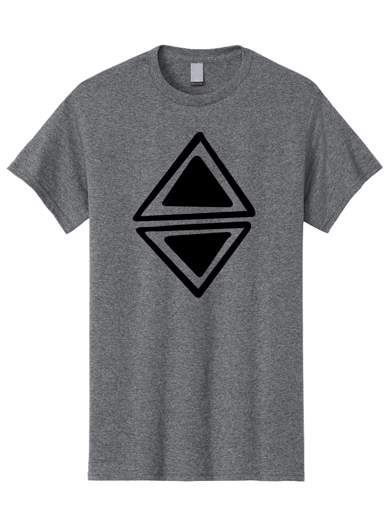 Ethereum-Logo Men'S Graphic Tee, 100% Cotton, Comfortable Casual Summer Wear, Machine Washable, Solana Cryptocurrency Logo, Black Diamond Shape, Geometric Design, Cryptocurrency Symbol, Blockchain Technology, Solana Branding, -  Aaa430