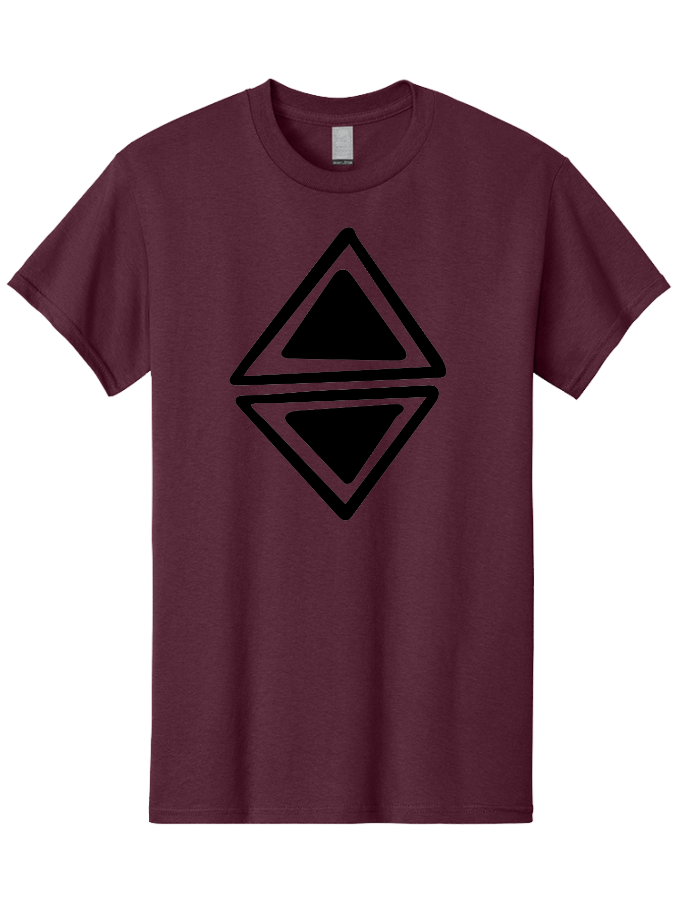 Ethereum-Logo Men'S Graphic Tee, 100% Cotton, Comfortable Casual Summer Wear, Machine Washable, Solana Cryptocurrency Logo, Black Diamond Shape, Geometric Design, Cryptocurrency Symbol, Blockchain Technology, Solana Branding, -  Aaa430