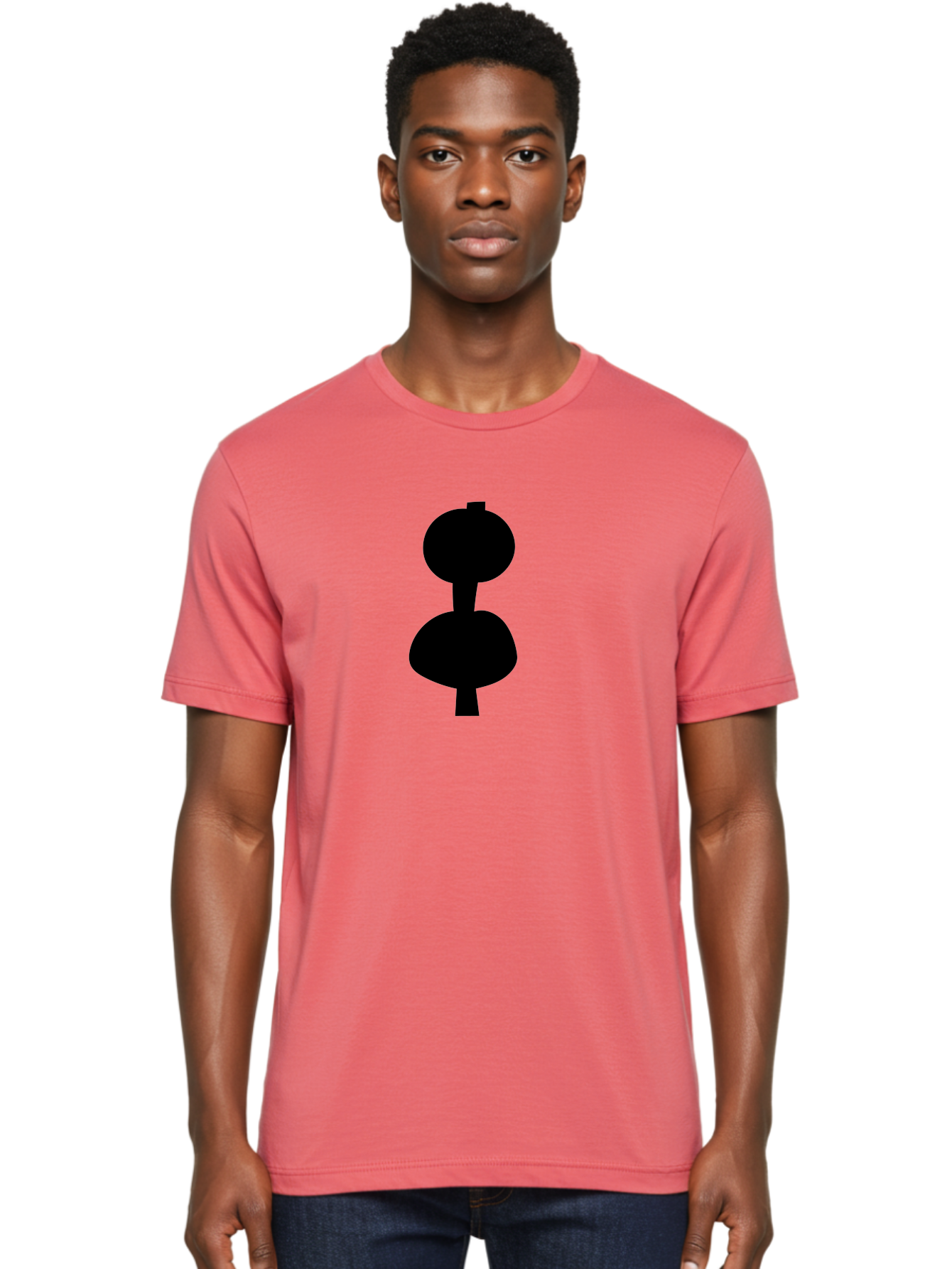 Hourglass Men'S Graphic Tee, 100% Cotton, Comfortable Casual Summer Wear, Machine Washable, Dumbbell Icon, Fitness Symbol, Gym Equipment, Workout Tool, Exercise Accessory, Physical Fitness, Bodybuilding -  Aaa437