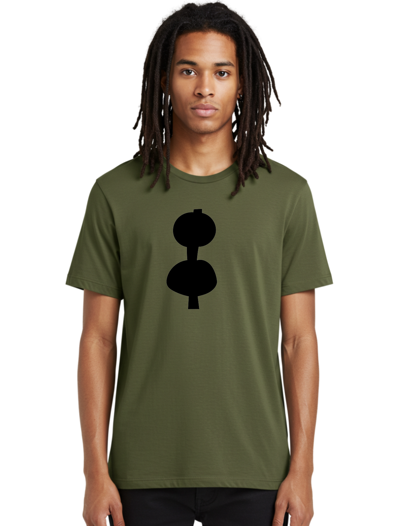 Hourglass Men'S Graphic Tee, 100% Cotton, Comfortable Casual Summer Wear, Machine Washable, Dumbbell Icon, Fitness Symbol, Gym Equipment, Workout Tool, Exercise Accessory, Physical Fitness, Bodybuilding -  Aaa437