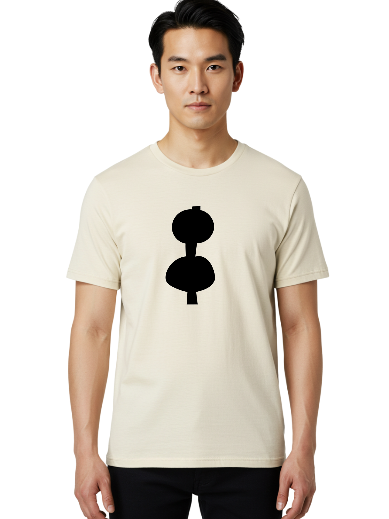 Hourglass Men'S Graphic Tee, 100% Cotton, Comfortable Casual Summer Wear, Machine Washable, Dumbbell Icon, Fitness Symbol, Gym Equipment, Workout Tool, Exercise Accessory, Physical Fitness, Bodybuilding -  Aaa437