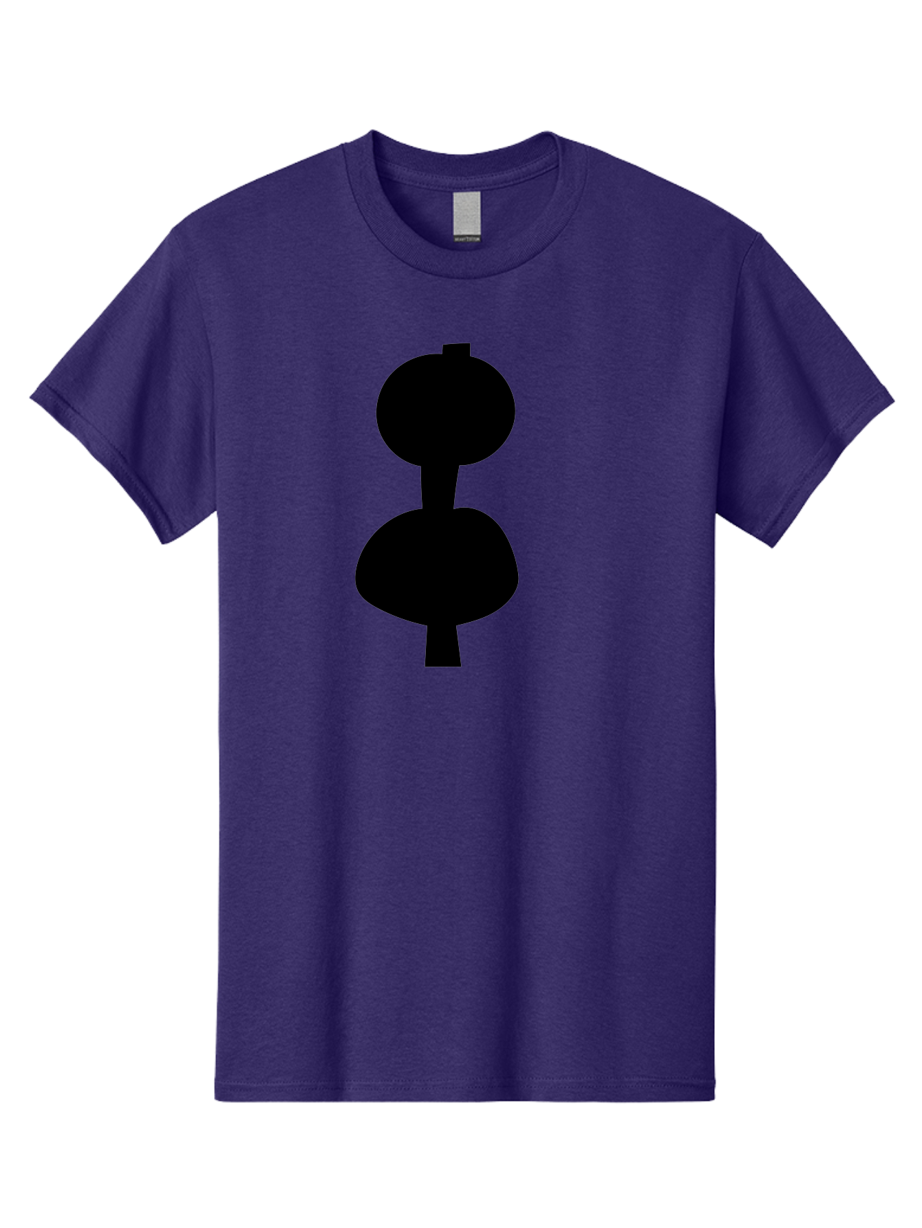 Hourglass Men'S Graphic Tee, 100% Cotton, Comfortable Casual Summer Wear, Machine Washable, Dumbbell Icon, Fitness Symbol, Gym Equipment, Workout Tool, Exercise Accessory, Physical Fitness, Bodybuilding -  Aaa437