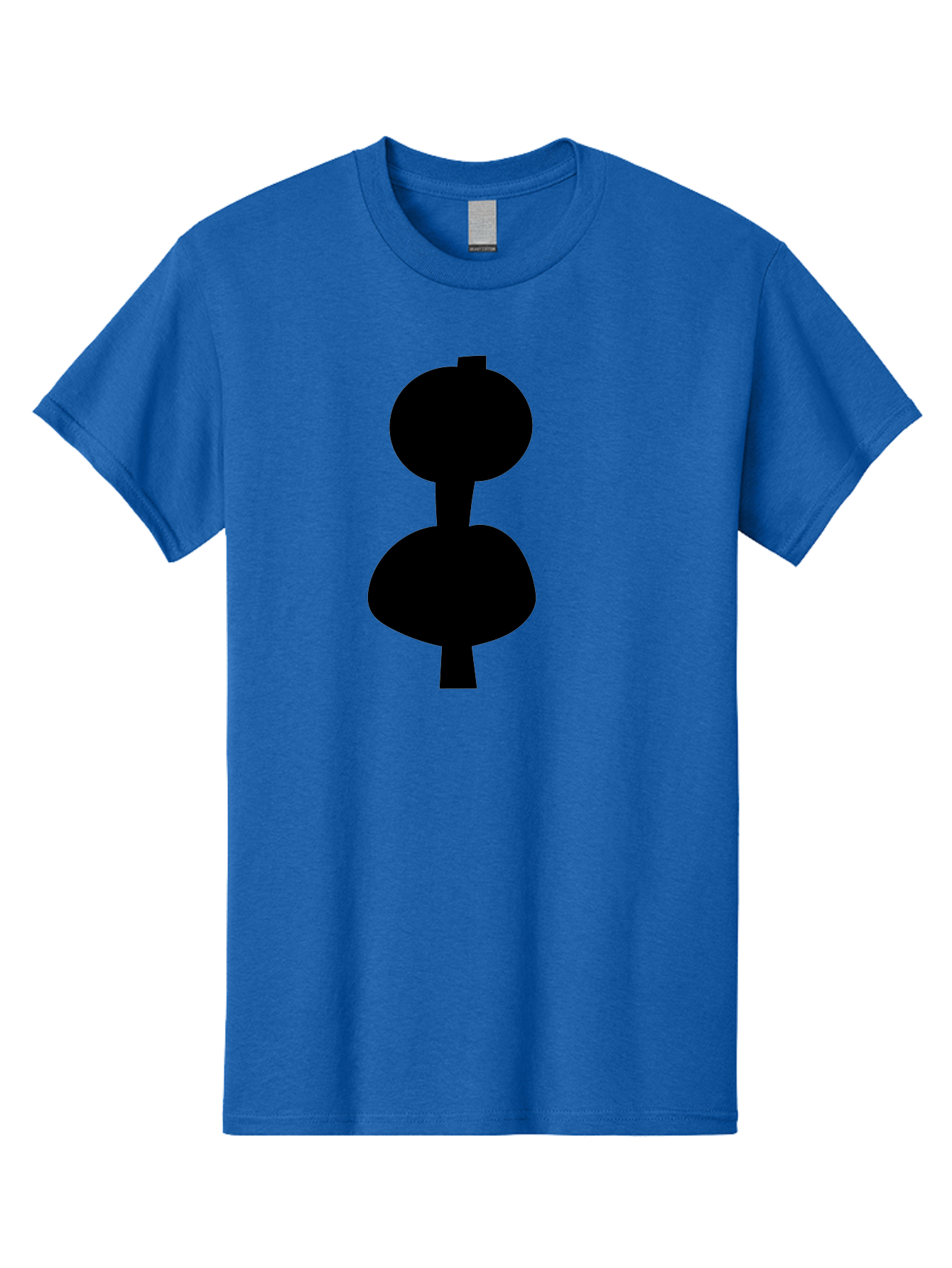 Hourglass Men'S Graphic Tee, 100% Cotton, Comfortable Casual Summer Wear, Machine Washable, Dumbbell Icon, Fitness Symbol, Gym Equipment, Workout Tool, Exercise Accessory, Physical Fitness, Bodybuilding -  Aaa437