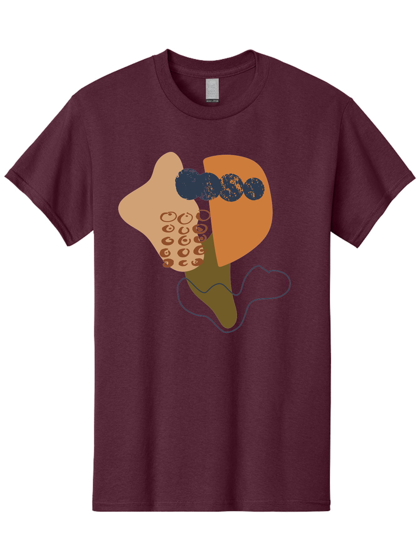 Ice-Cream-Cone Men'S Graphic Tee, 100% Cotton, Comfortable Casual Summer Wear, Machine Washable, Ice Cream Cone, Abstract Design, Modern Art, Colorful Treat, Creative Expression, Unique Illustration, Sweet Delight, Artistic Creativity -  Aaa438