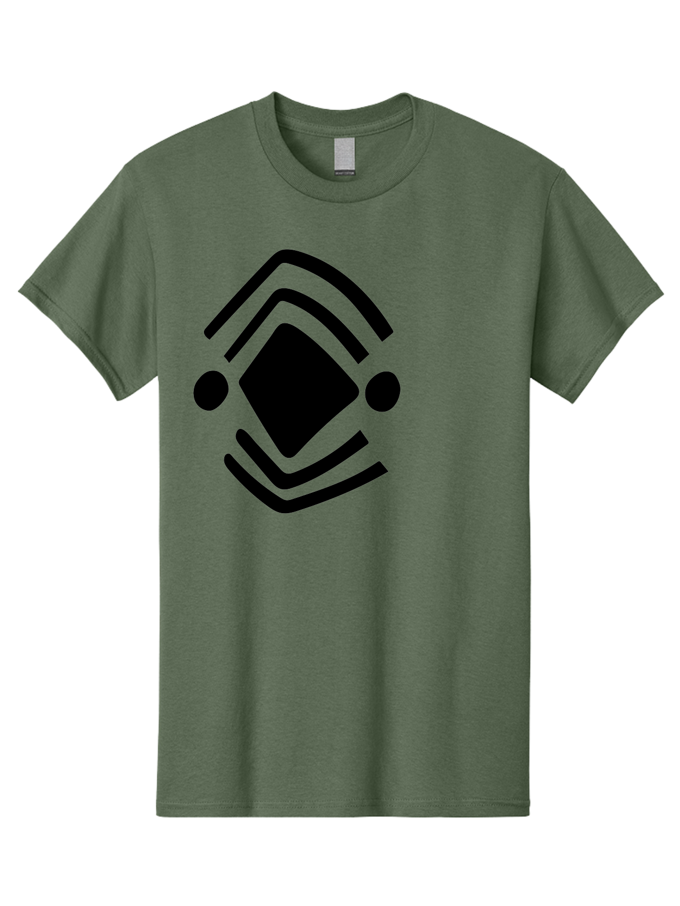 Krita-Logo Men'S Graphic Tee, 100% Cotton, Comfortable Casual Summer Wear, Machine Washable, Diamond Shape, Abstract Logo, Minimalist Design, Simple Shapes, Modern Icon, Geometric Pattern, Stylized Graphic -  Aaa441