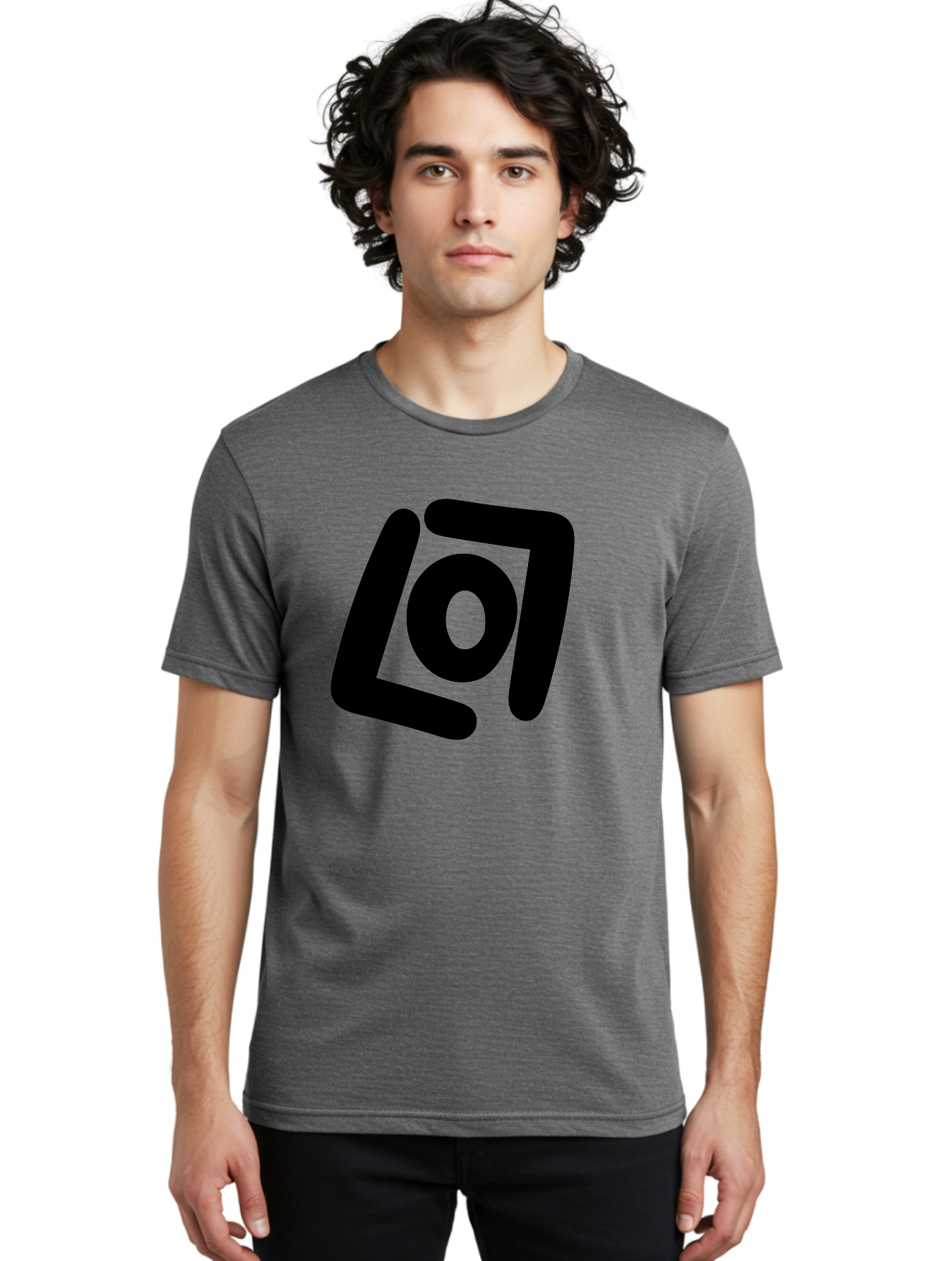 Lo7 Men'S Graphic Tee, 100% Cotton, Comfortable Casual Summer Wear, Machine Washable, Stylized Logo, Modern Design, Abstract Shapes, Geometric Pattern, Minimalist Art, Bold Lines, Unique Typography -  Aaa460