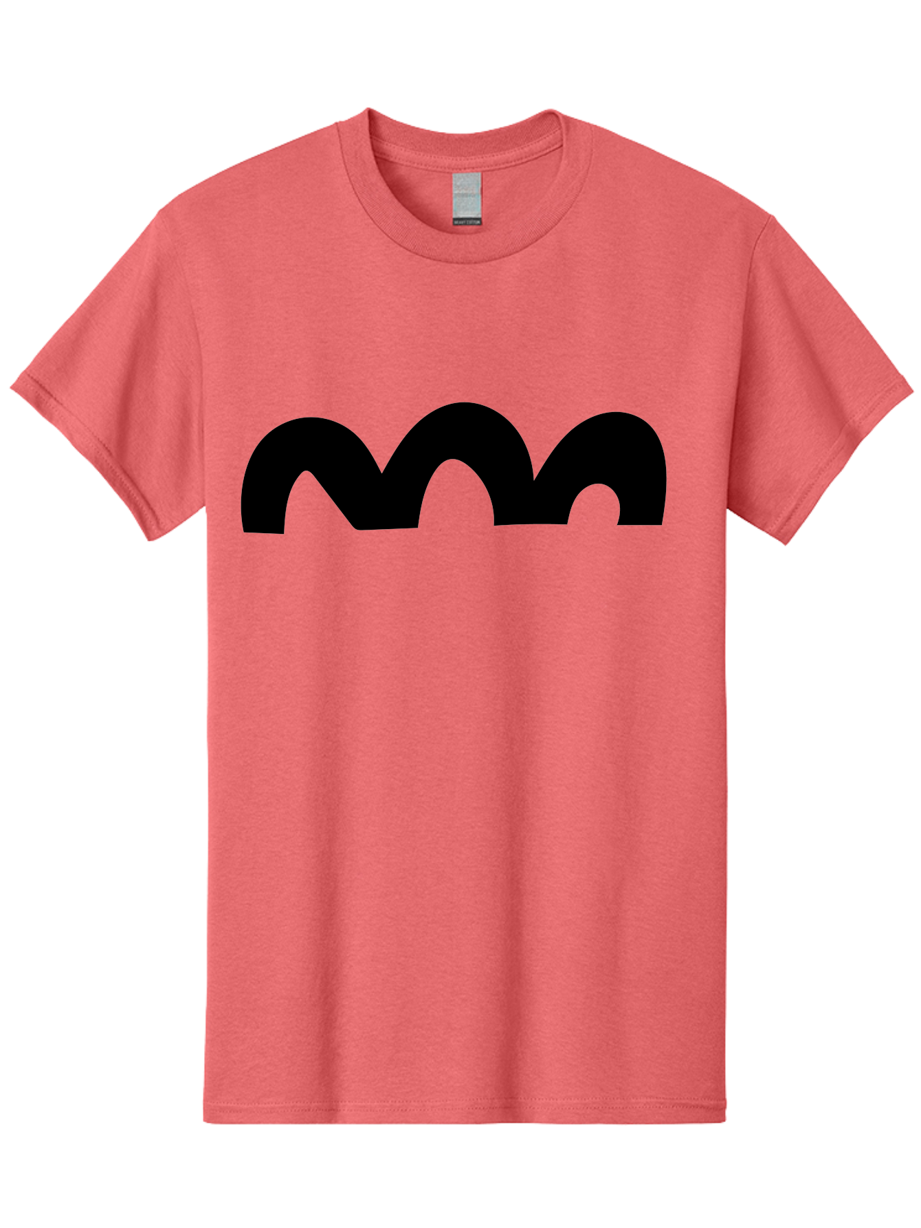 Mastodon-Logo Men'S Graphic Tee, 100% Cotton, Comfortable Casual Summer Wear, Machine Washable, Mastodon Logo, Black Logo, Stylized Letter M, Simple Design, Bold Typography, Social Media Icon -  Aaa462