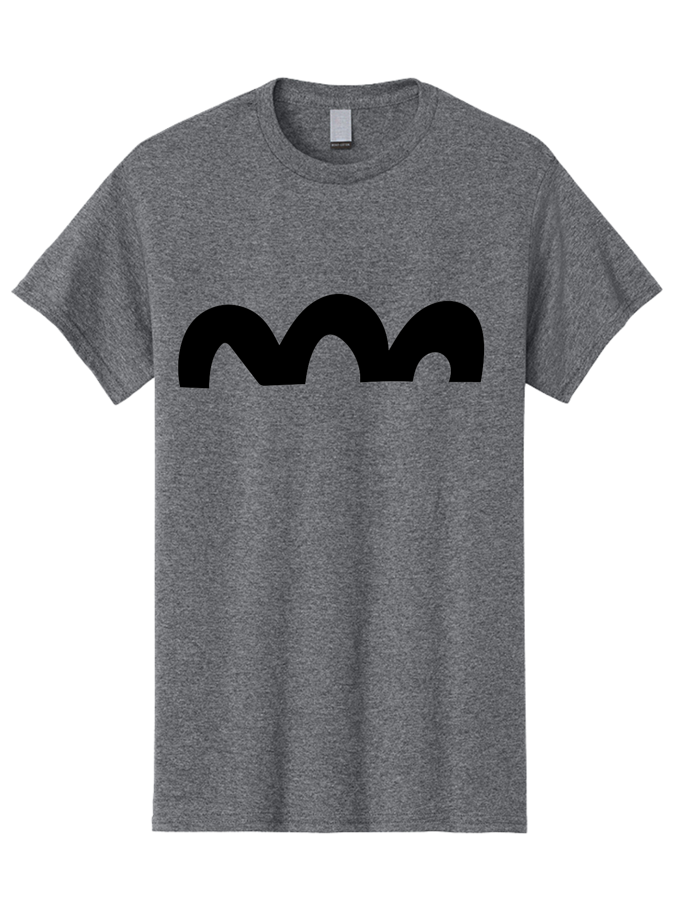 Mastodon-Logo Men'S Graphic Tee, 100% Cotton, Comfortable Casual Summer Wear, Machine Washable, Mastodon Logo, Black Logo, Stylized Letter M, Simple Design, Bold Typography, Social Media Icon -  Aaa462