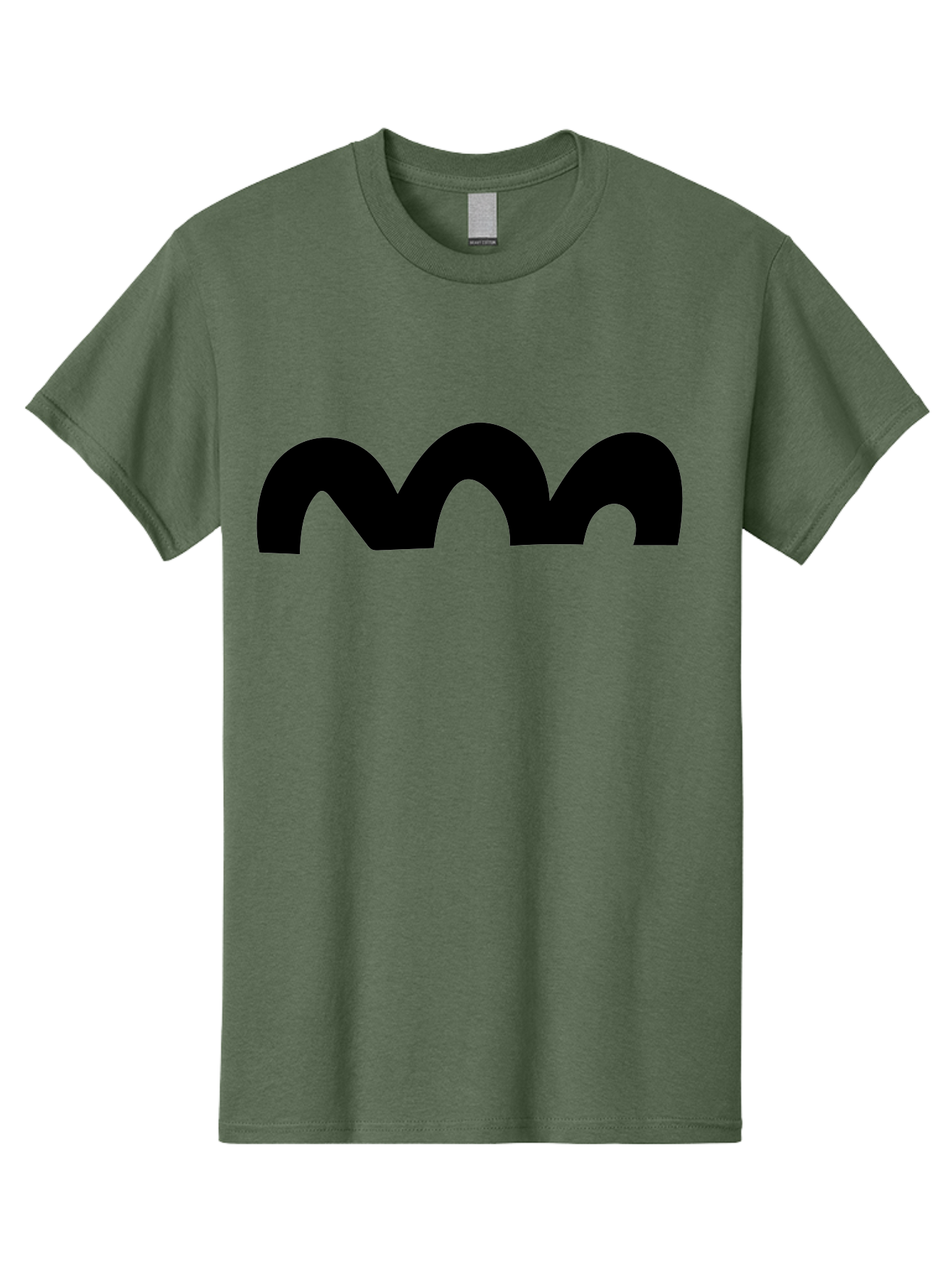 Mastodon-Logo Men'S Graphic Tee, 100% Cotton, Comfortable Casual Summer Wear, Machine Washable, Mastodon Logo, Black Logo, Stylized Letter M, Simple Design, Bold Typography, Social Media Icon -  Aaa462