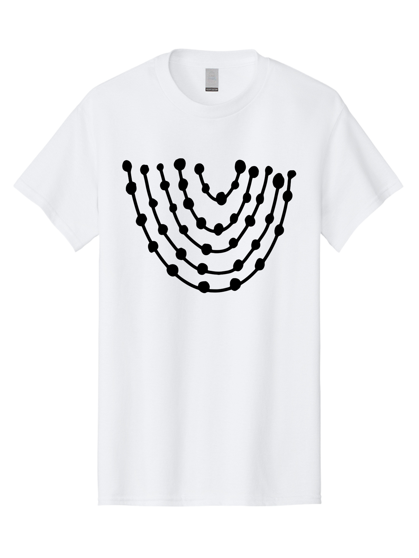 Menorah Men'S Graphic Tee, 100% Cotton, Comfortable Casual Summer Wear, Machine Washable, Menorah Illustration, Seven-Branched Candelabrum, Jewish Symbol, Black Graphic, Hanukkah, Faith, Tradition, Culture, Celebration -  Aaa463
