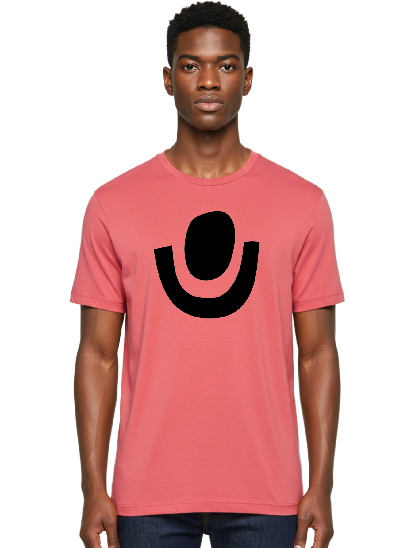 Microphone-Icon Men'S Graphic Tee, 100% Cotton, Comfortable Casual Summer Wear, Machine Washable, Microphone Icon, Voice Recording, Podcasting, Music, Audio Equipment, Black Silhouette, Simple Design, Modern Logo -  Aaa464