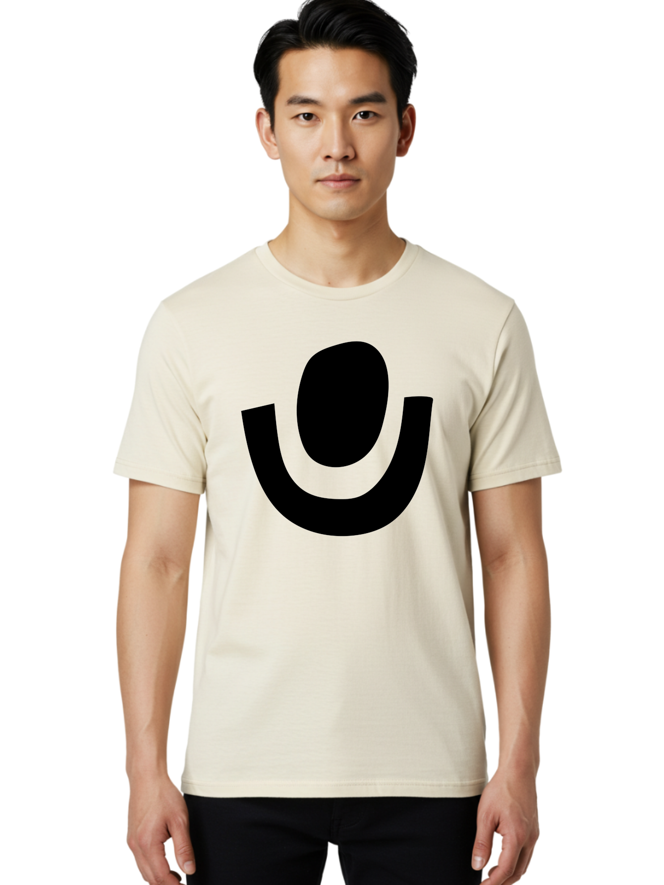 Microphone-Icon Men'S Graphic Tee, 100% Cotton, Comfortable Casual Summer Wear, Machine Washable, Microphone Icon, Voice Recording, Podcasting, Music, Audio Equipment, Black Silhouette, Simple Design, Modern Logo -  Aaa464