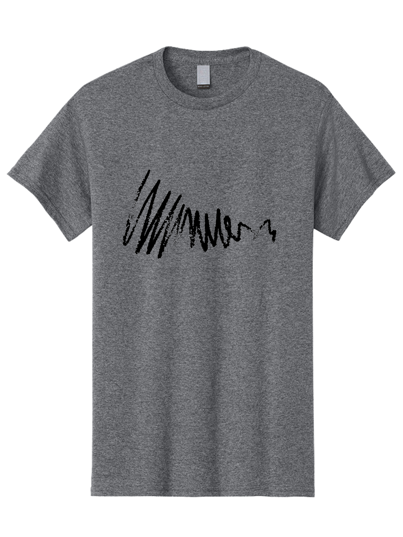 Mummer Men'S Graphic Tee, 100% Cotton, Comfortable Casual Summer Wear, Machine Washable, Black Scribble, Handwriting, Cursive Text, Abstract Design, Creative Typography, Mummer Word, Dynamic Lines, Artistic Expression -  Aaa470
