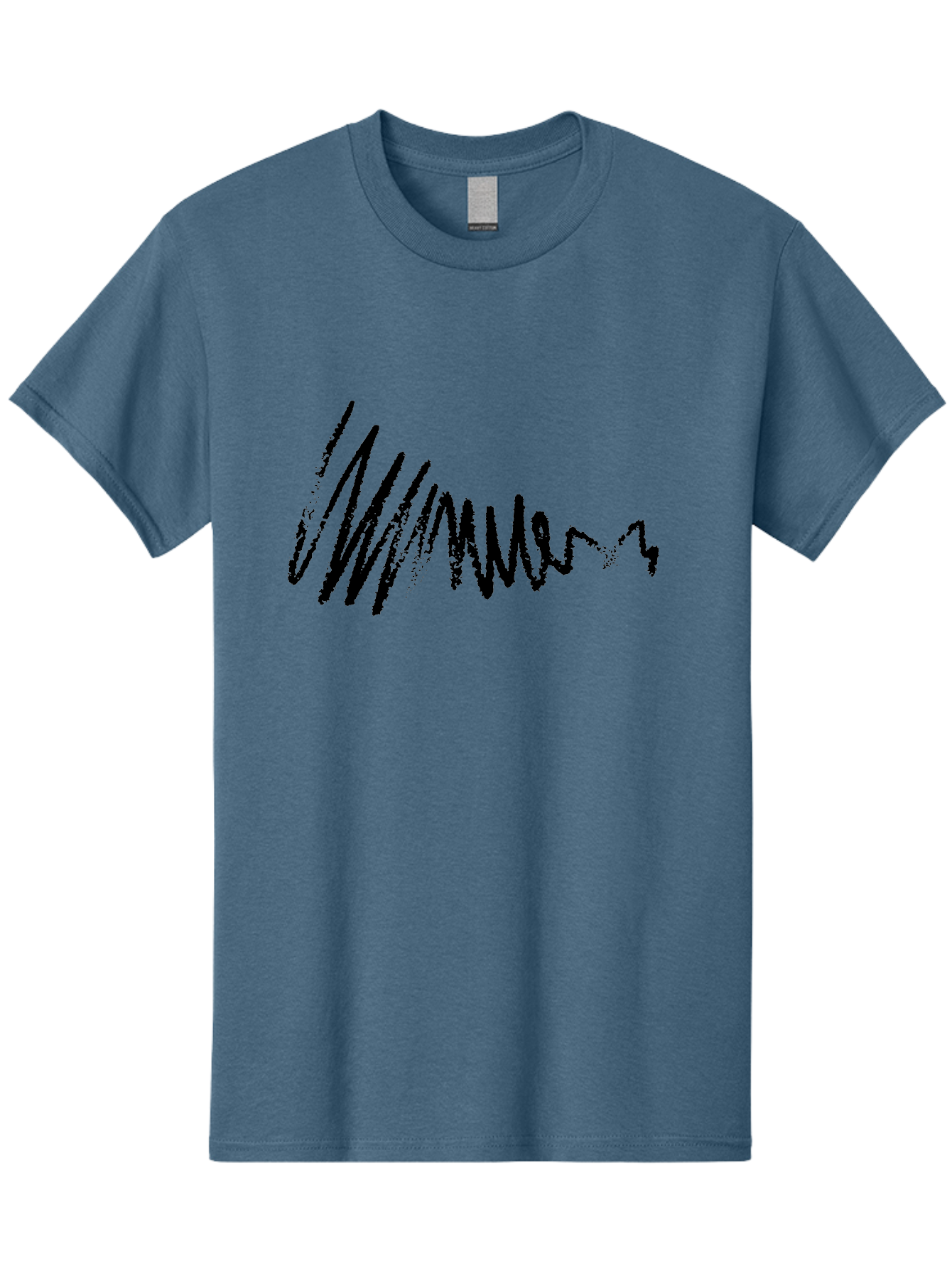 Mummer Men'S Graphic Tee, 100% Cotton, Comfortable Casual Summer Wear, Machine Washable, Black Scribble, Handwriting, Cursive Text, Abstract Design, Creative Typography, Mummer Word, Dynamic Lines, Artistic Expression -  Aaa470