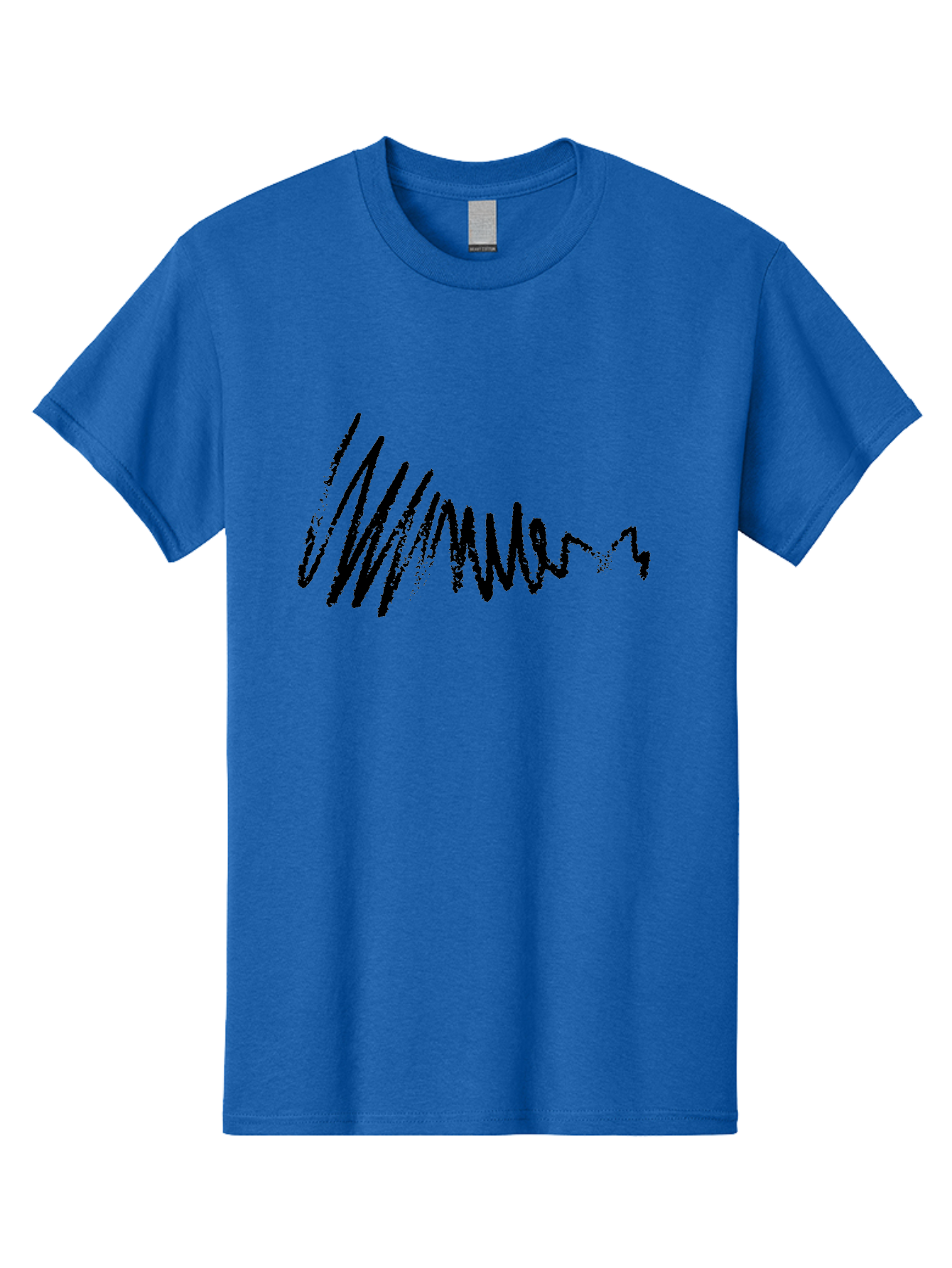 Mummer Men'S Graphic Tee, 100% Cotton, Comfortable Casual Summer Wear, Machine Washable, Black Scribble, Handwriting, Cursive Text, Abstract Design, Creative Typography, Mummer Word, Dynamic Lines, Artistic Expression -  Aaa470