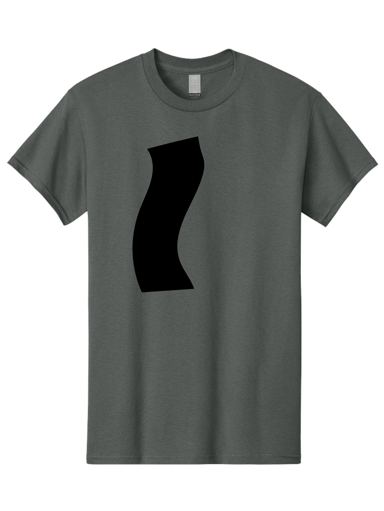 S Men'S Graphic Tee, 100% Cotton, Comfortable Casual Summer Wear, Machine Washable, Stylized Letter, Abstract Design, Minimalist Art, Bold Font, Modern Graphic, Sleek Typography, Simple Shape -  Aaa480