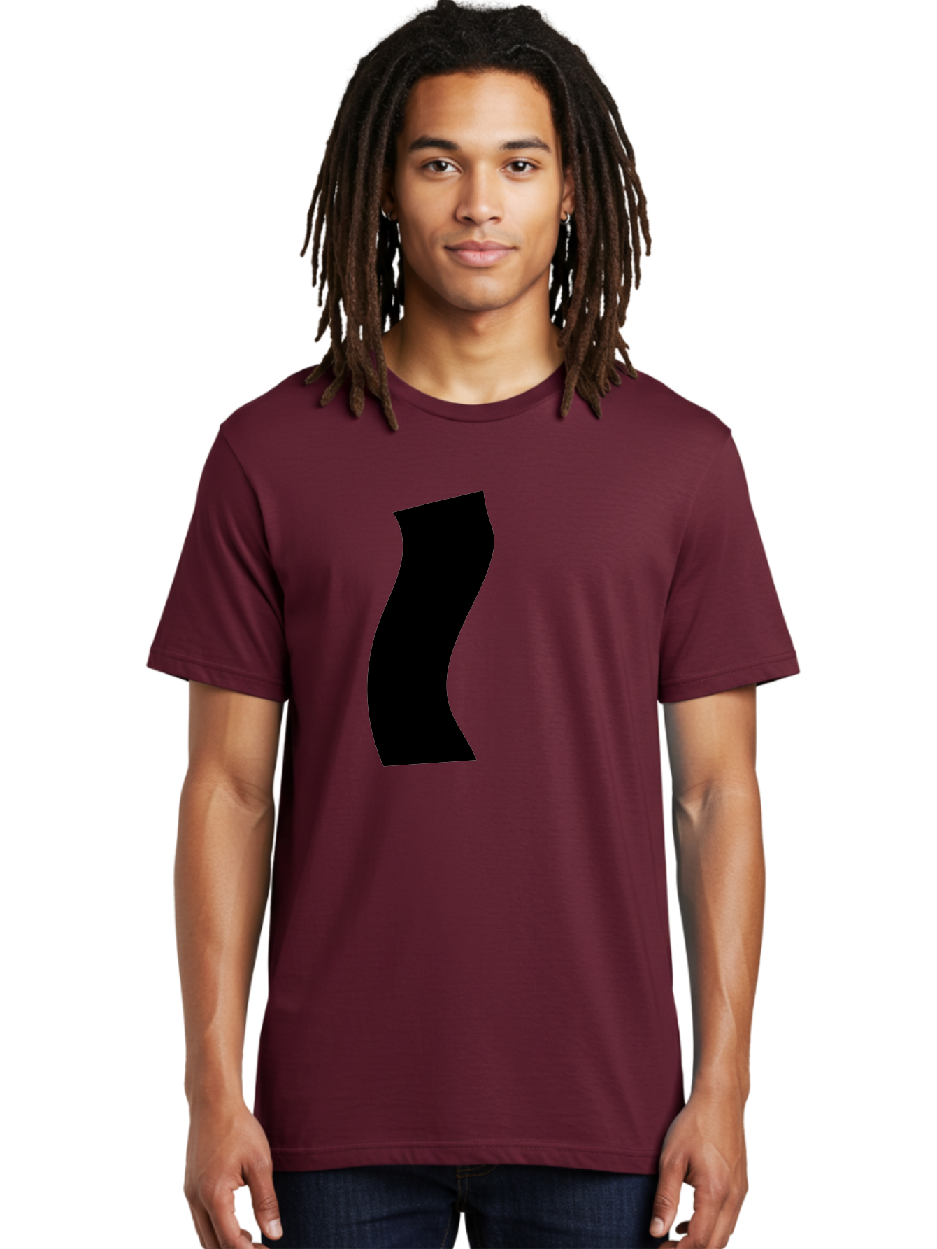 S Men'S Graphic Tee, 100% Cotton, Comfortable Casual Summer Wear, Machine Washable, Stylized Letter, Abstract Design, Minimalist Art, Bold Font, Modern Graphic, Sleek Typography, Simple Shape -  Aaa480