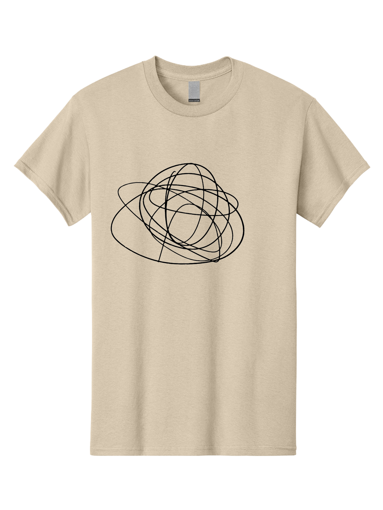 Scribble-3 Men'S Graphic Tee, 100% Cotton, Comfortable Casual Summer Wear, Machine Washable, Scribbled Lines, Hand Drawn Art, Abstract Design, Creative Expression, Messy Lines, Artistic Freedom, Loose Strokes -  Aaa483