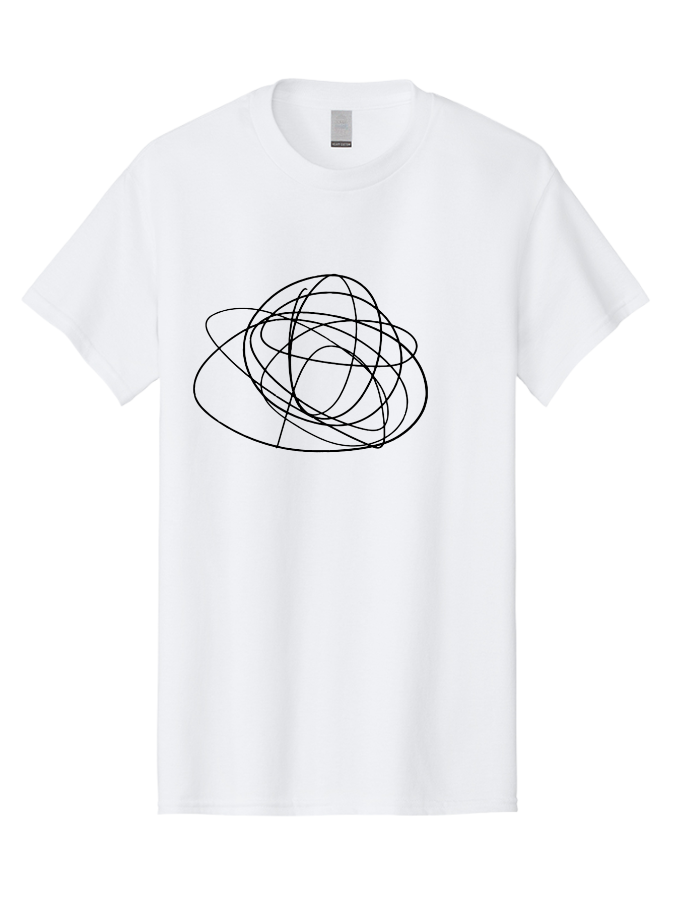 Scribble-3 Men'S Graphic Tee, 100% Cotton, Comfortable Casual Summer Wear, Machine Washable, Scribbled Lines, Hand Drawn Art, Abstract Design, Creative Expression, Messy Lines, Artistic Freedom, Loose Strokes -  Aaa483