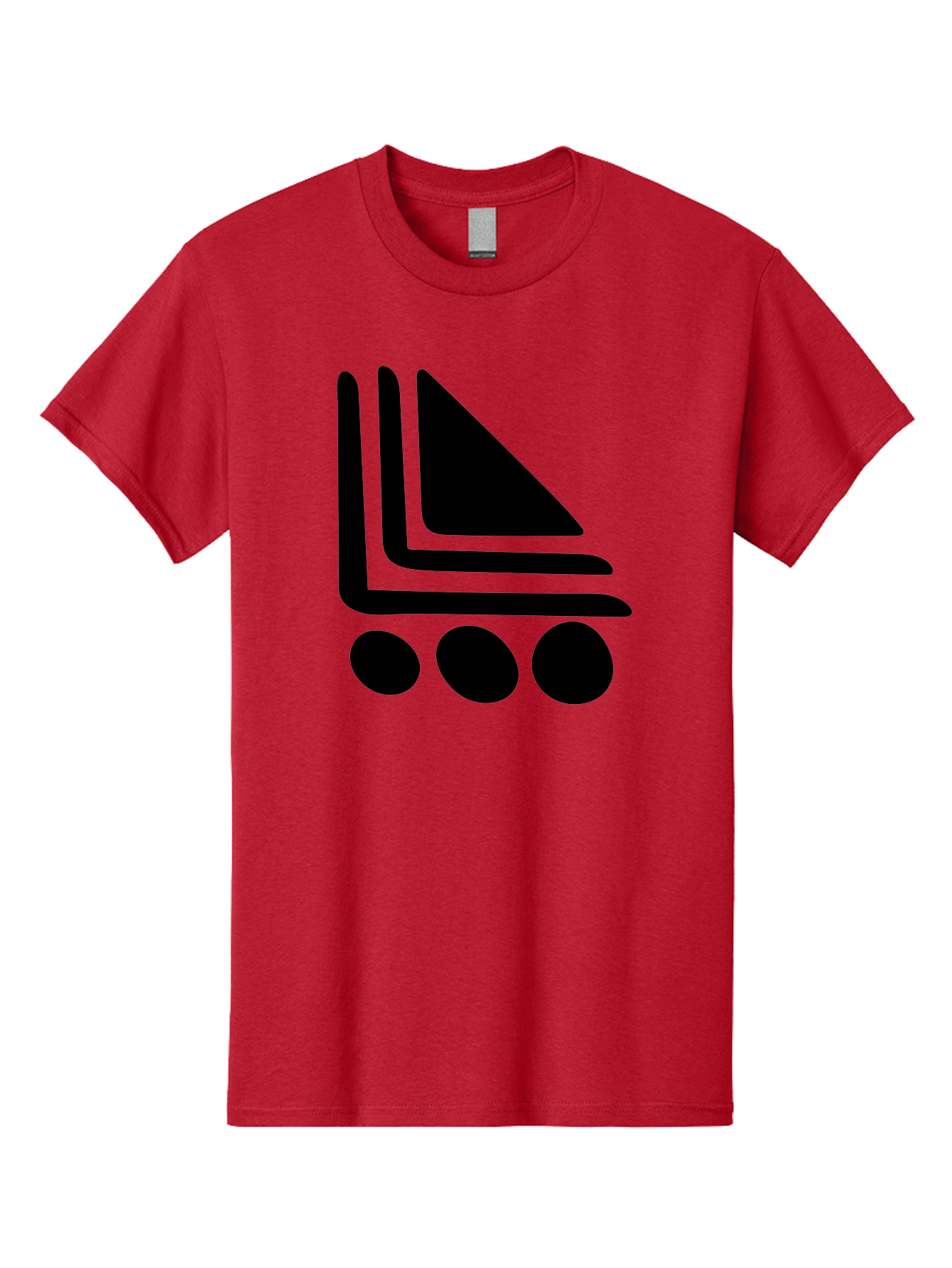 Shopping-Cart Men'S Graphic Tee, 100% Cotton, Comfortable Casual Summer Wear, Machine Washable, Shopping Cart Icon, E-Commerce Symbol, Online Shopping, Digital Marketplace, Minimalist Design, Bold Graphics, Black Silhouette -  Aaa487