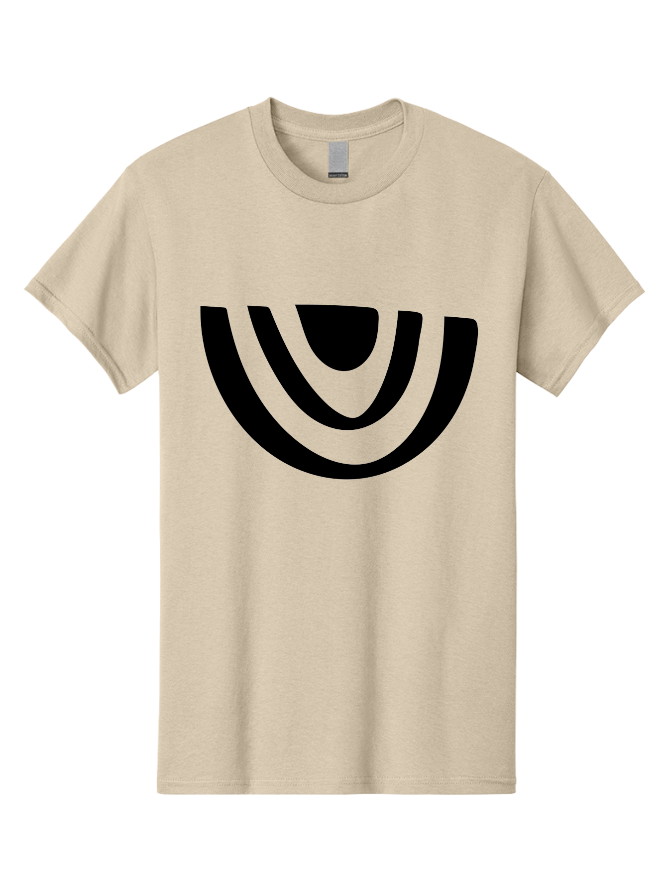 Smile Men'S Graphic Tee, 100% Cotton, Comfortable Casual Summer Wear, Machine Washable, Modern Logo, Abstract Symbol, Curved Lines, Futuristic Design, Sleek And Minimalist, Black And Green Color Scheme, Dynamic Graphic -  Aaa489