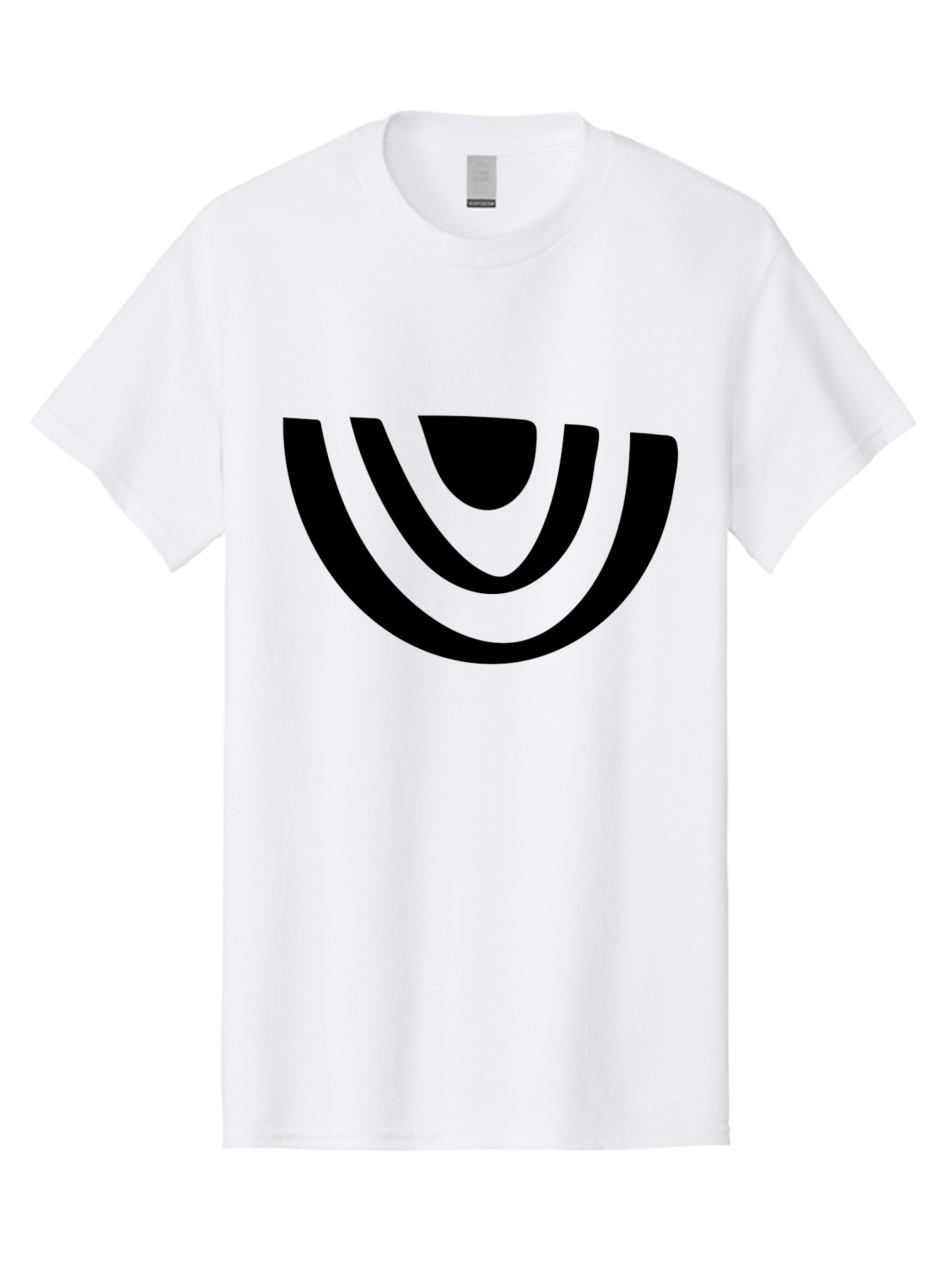 Smile Men'S Graphic Tee, 100% Cotton, Comfortable Casual Summer Wear, Machine Washable, Modern Logo, Abstract Symbol, Curved Lines, Futuristic Design, Sleek And Minimalist, Black And Green Color Scheme, Dynamic Graphic -  Aaa489